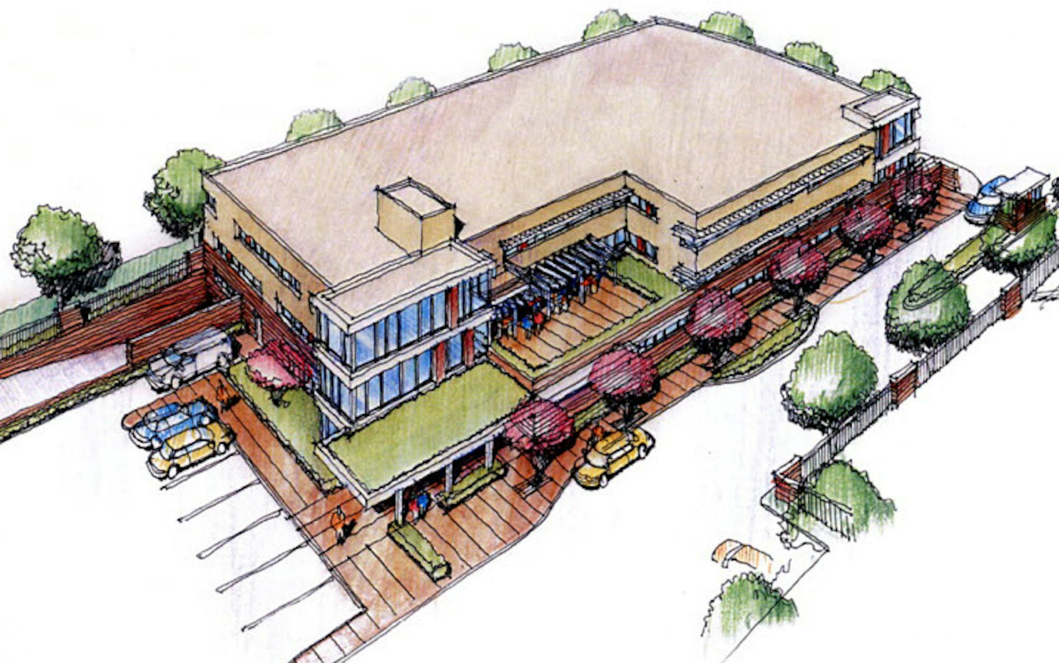 Rendering of the new headquarters