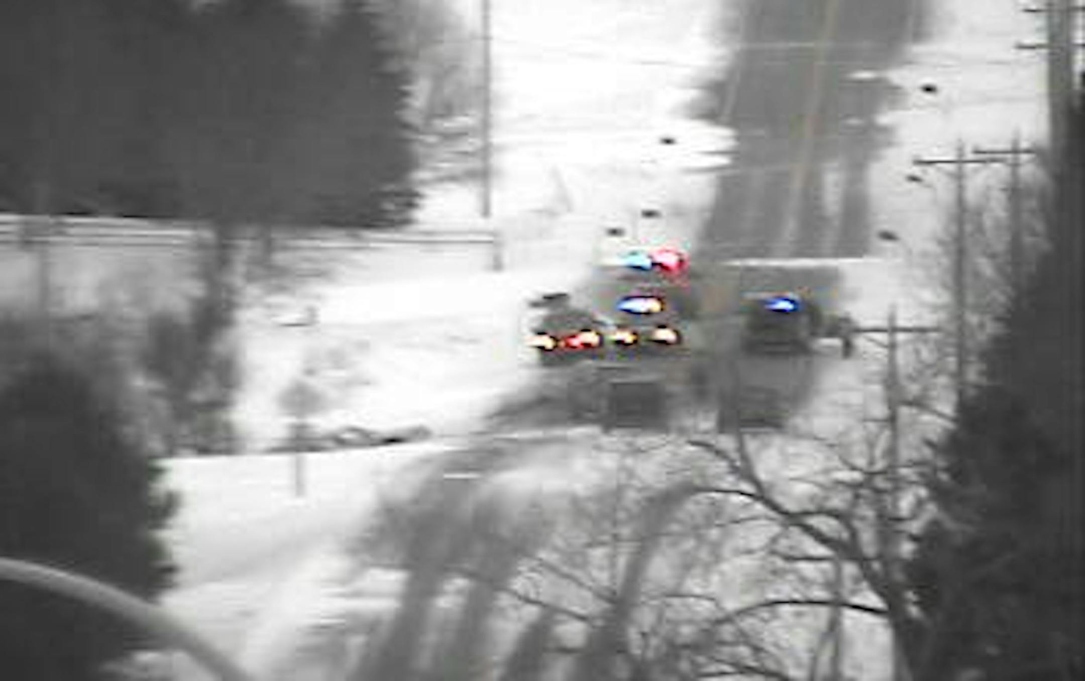 Crash scene on southeastern edge of Otsego.