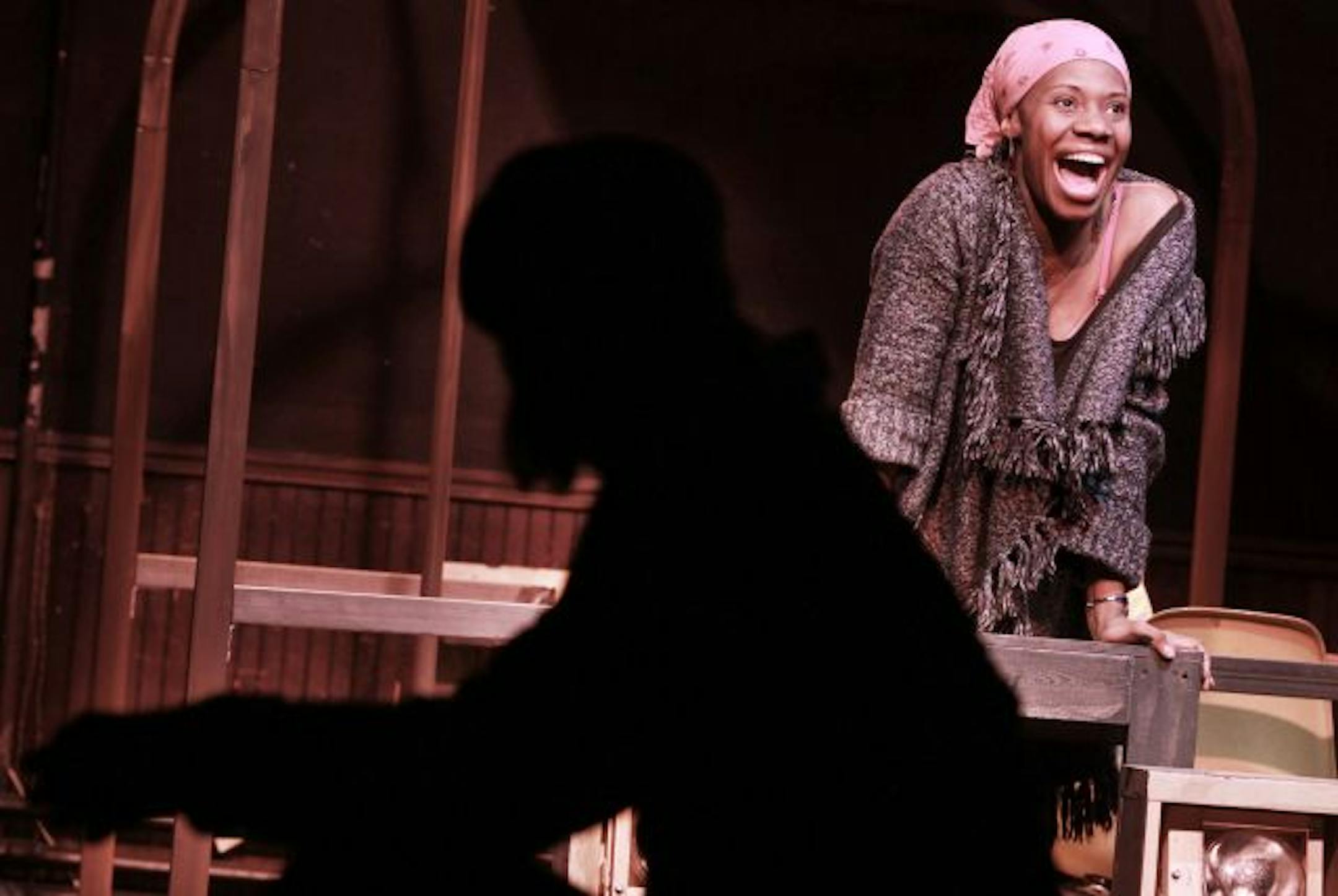 Sha Cage in a scene from "Agnes Under the Big Top: A Tall Tale."