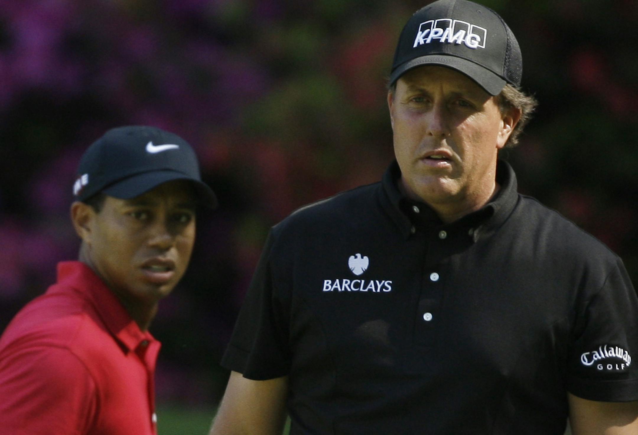 Tiger Woods and Phil Mickelson.