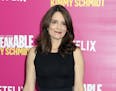FILE - In this March 30, 2016 file photo, Tina Fey attends the premiere of Netflix's "Unbreakable Kimmy Schmidt" Season 2 in New York. Fey&#xed;s stag