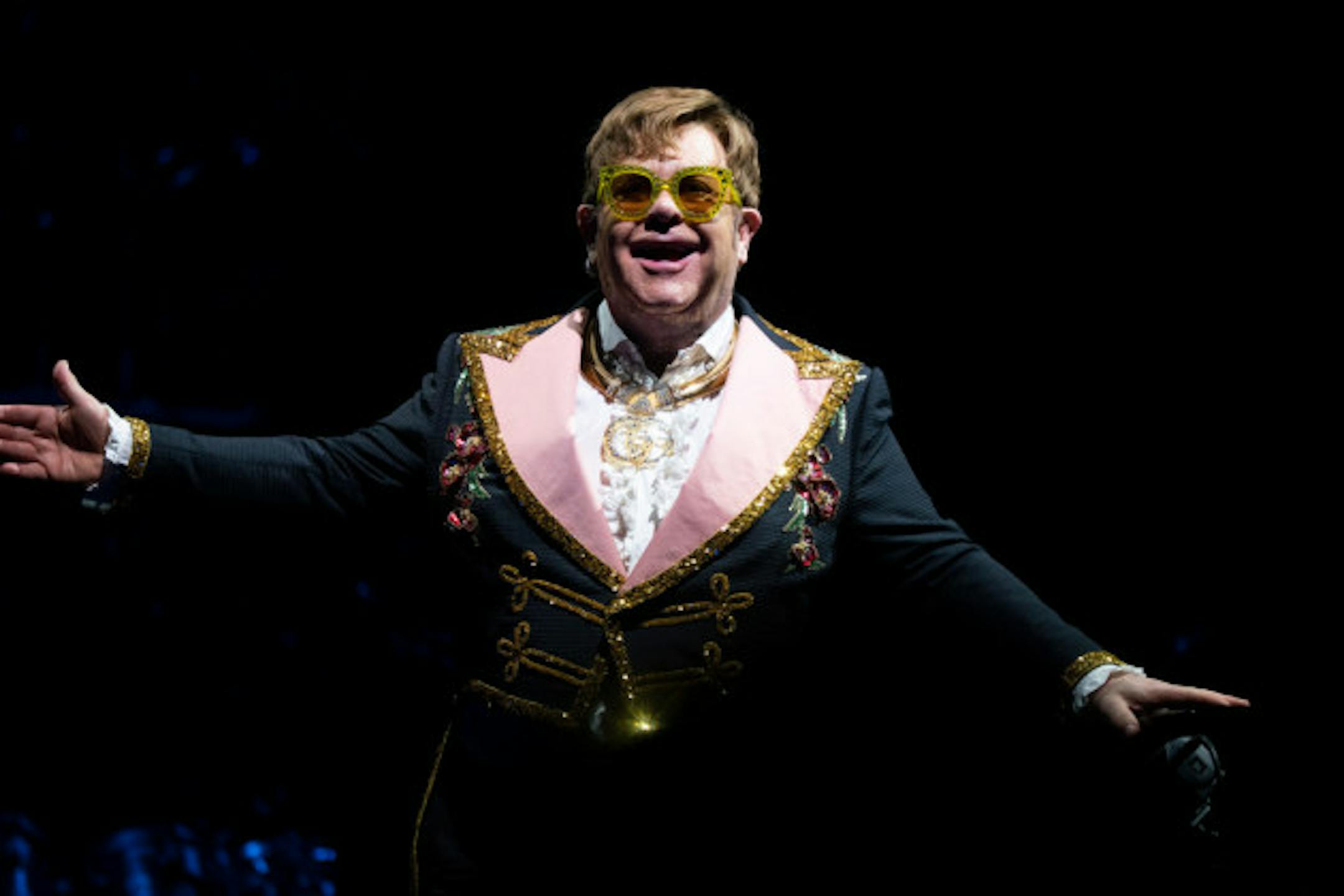 Elton John stopped into Target Center in February on his way to the chocolate factory. / Renee Jones Schneider