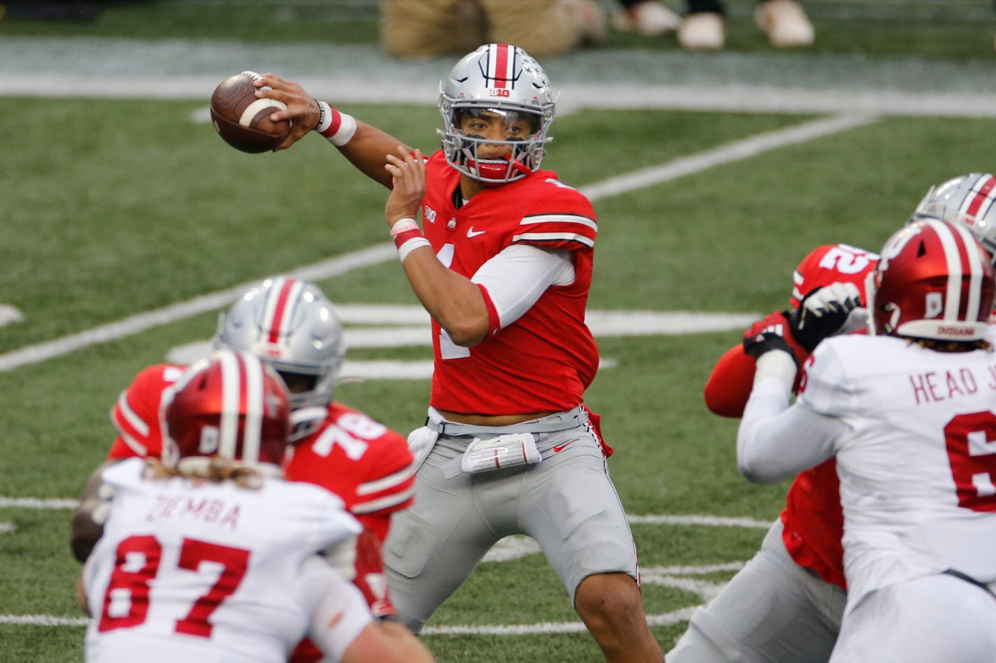 Ohio State quarterback Justin Fields