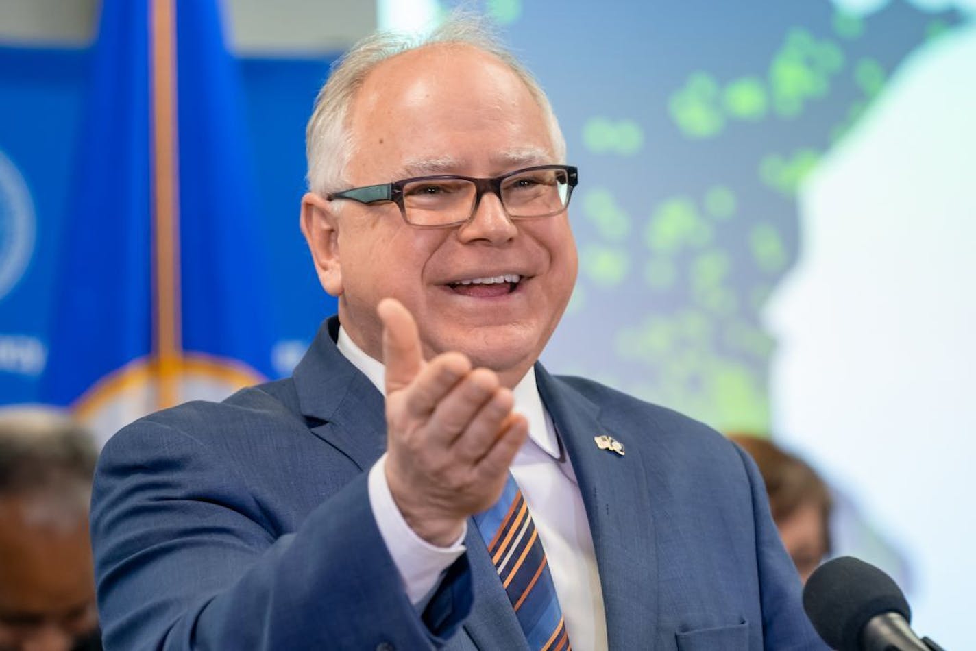 More than half of registered voters in Minnesota approve of the job Democratic Gov. Tim Walz is doing after his first full year in office, a new poll finds.