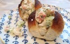 Lobster roll sliders are a tasty option for New England fans at Super Bowl parties.