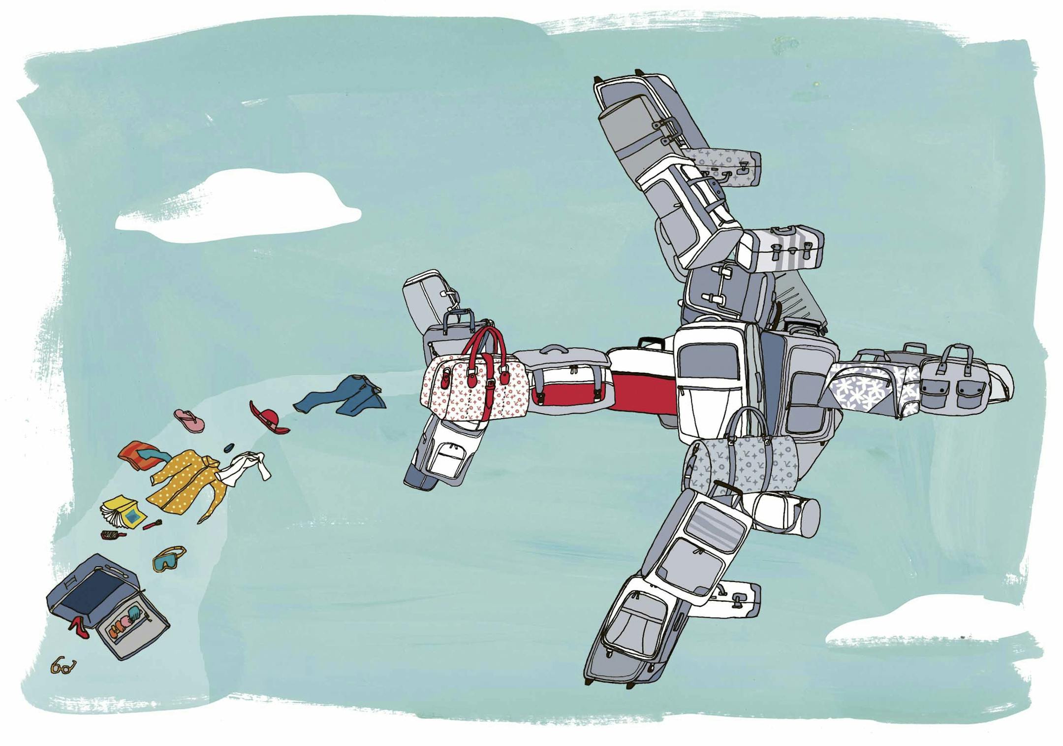 The airlines have been bragging about their improved handling of checked luggage recently, based on Department of Transportation data showing that only 3 out of every 1,000 passengers reported a bag lost, delayed, damaged or pilfered in 2012. (Julia Rothman/The New York Times) -- NO SALES; FOR EDITORIAL USE ONLY WITH STORY SLUGGED LOST LUGGAGE ADV03. ALL OTHER USE PROHIBITED. --PHOTO MOVED IN ADVANCE AND NOT FOR USE - ONLINE OR IN PRINT - BEFORE MARCH 3, 2013. --