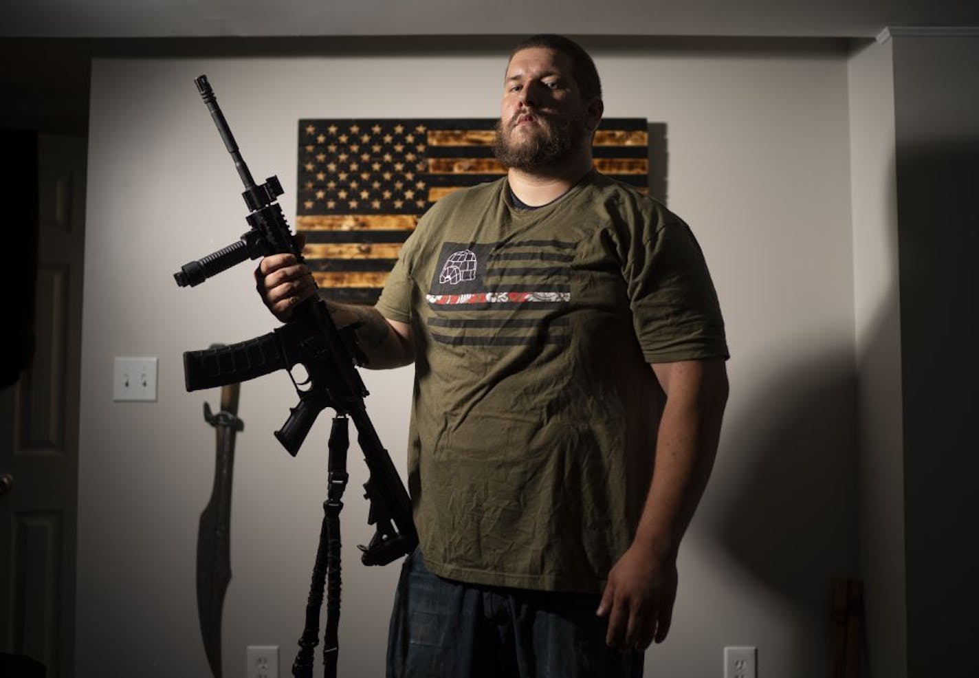 Michael Solomon, photographed at home in New Brighton Wednesday evening.