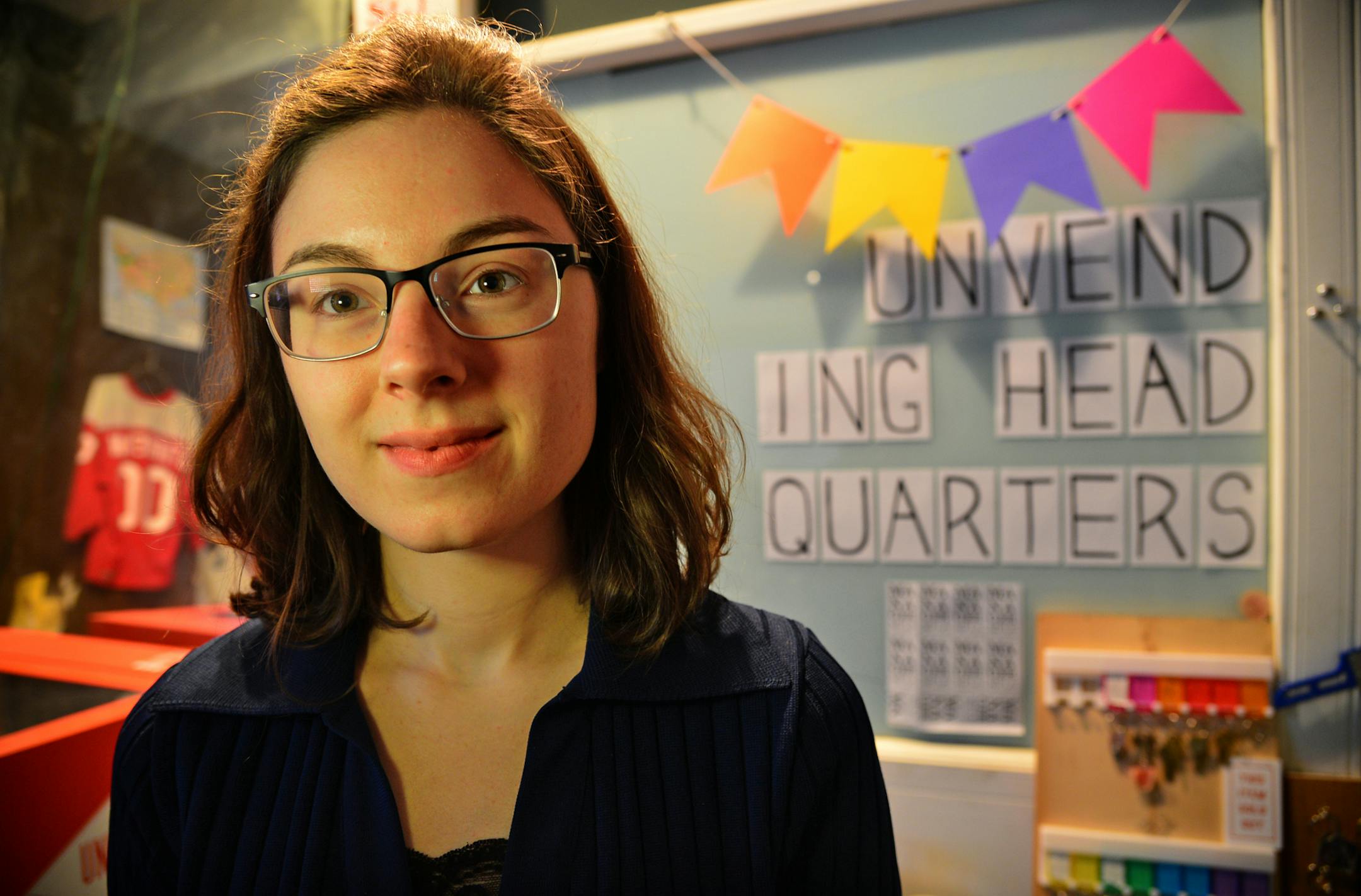 Caitlin Warner creates these intimate art objects and printed materials which she puts into the vending machine. As little as 50 cents will get you some art. She say's she wants the art to be both affordable and accessible. ] Caitlin Warner a New Hope native, now a Minneapolis artist, turns vending machines into art, a process she and others call "unvending." Richard.Sennott@startribune.com Richard Sennott/Star Tribune Minneapolis , Minn.Thursday 3/27/2014) ** (cq)