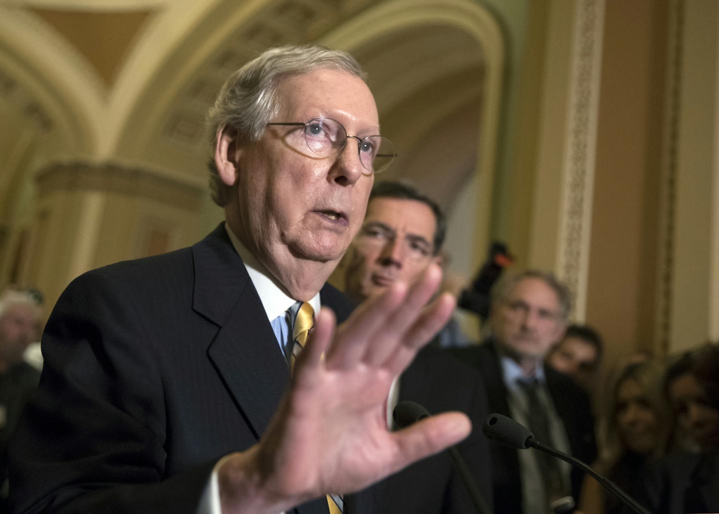 Senate Majority Leader Mitch McConnell has said he intends to take up the revised GOP health bill next week.