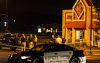 Police responded to an officer-involved shooting at an Arby's in Plymouth on Thursday, July 23, 2015. ] Aaron Lavinsky &#x2022; aaron.lavinsky@startri