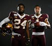 Gophers running backs Rodney Smith, right, and Mohamed Ibrahim stood for a portrait Tuesday afternoon, ] Aaron Lavinsky &#xa5; aaron.lavinsky@startrib