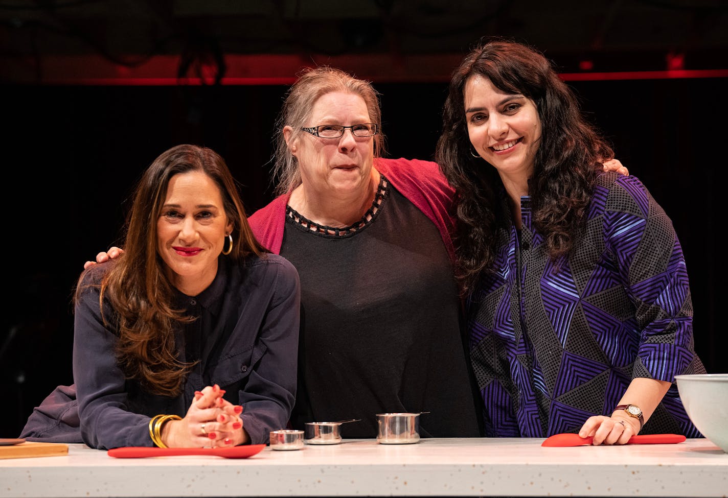 Director Maija Garcia, composer Denise Prosek, and playwright Christina Luzarraga in St. Paul, Minn., on Sunday, Nov. 19, 2023. For a century, Betty Crocker has been an icon of womanhood, motherhood, and home. "I am Betty," a new musical, explores the General Mill's corporate spokesmodel that began as a signature on letters then became a homemaker dishing out recipes before becoming, in contemporary times, a spoon. ] RICHARD TSONG-TAATARII • richard.tsong-taatarii @startribune.com