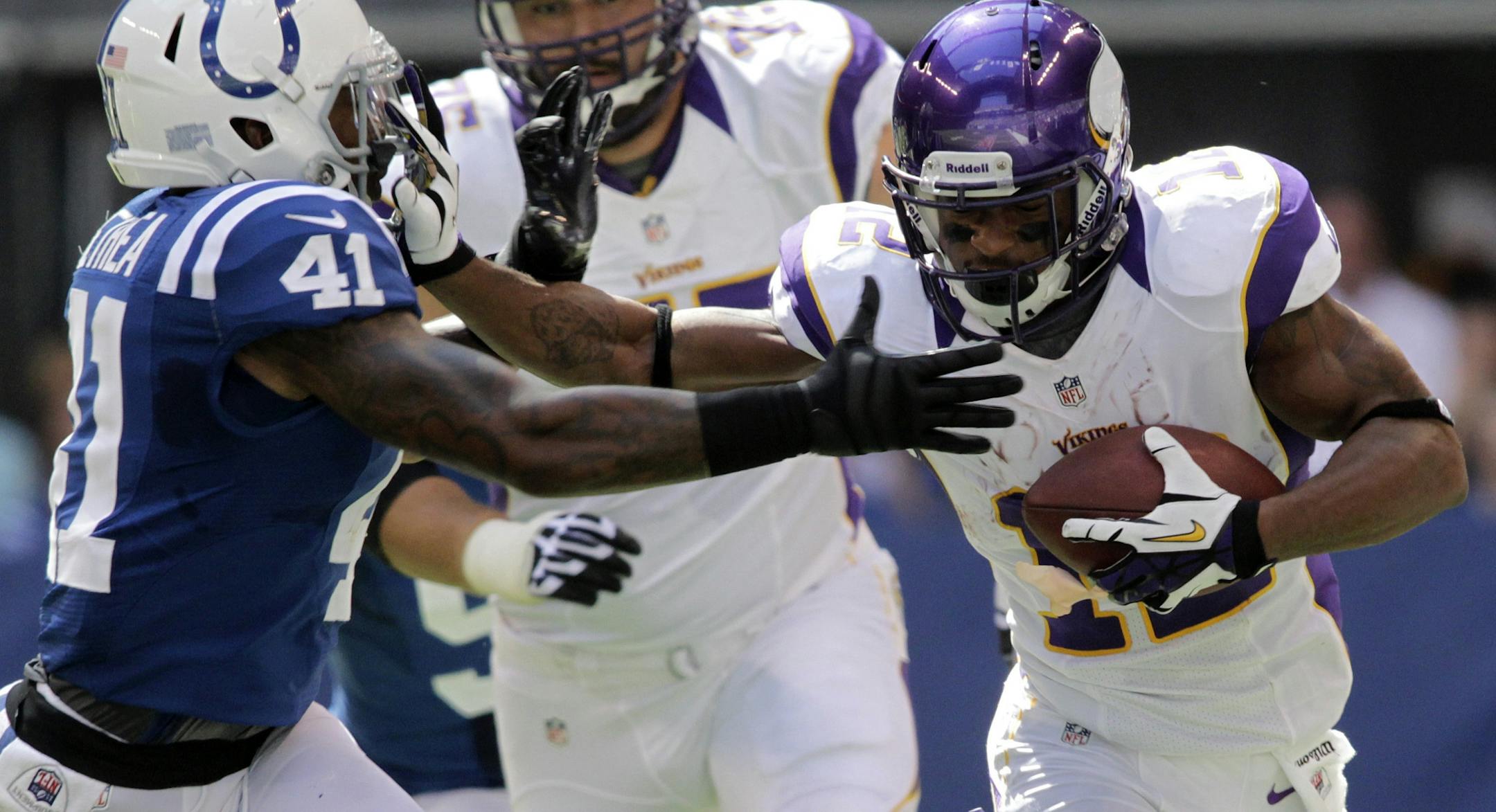 Besides Percy Harvin, right, the Vikings need more playmakers at wide receiver.