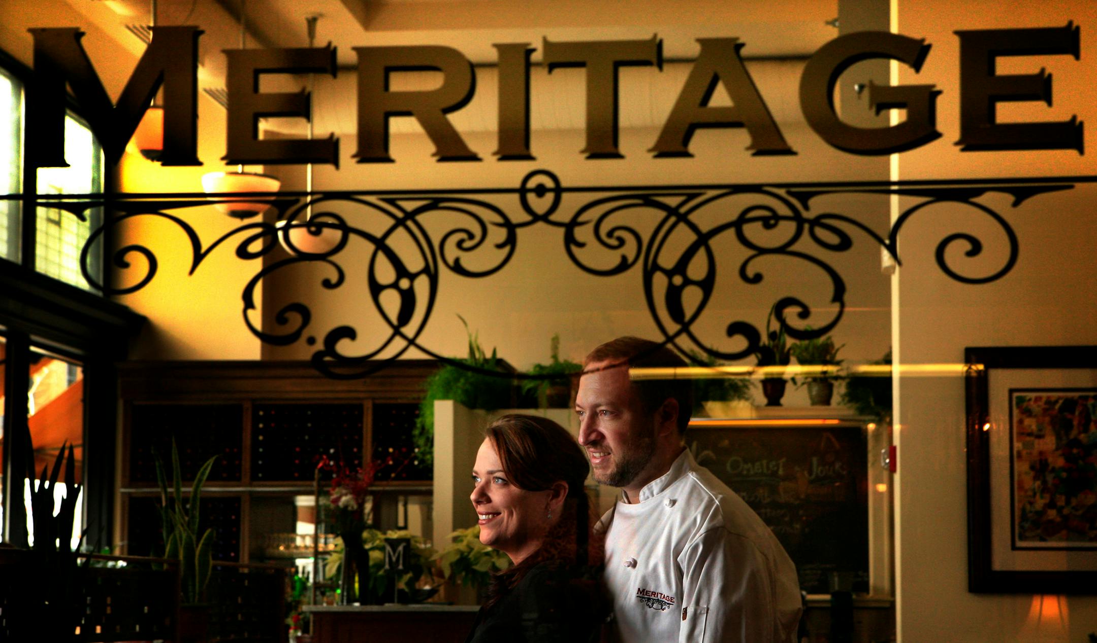 Chef Russell Klein and his wife Desta pose in their Meritage restaurant in St. Paul. Meritage. Chef/co-owner Russell Klein fully embraces his Gallic restaurant roots (the native New Yorker trained at the French Culinary Institute under Jacques Pepin, and an influential early job was at La Caravelle, one of Manhattan�s legendary French kitchens), and that�s a gutsy move in a town not exactly known for its Francophilian ways. But he�s also not locked into a rigid brasserie model, casually insertin