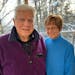 Former Star Tribune hockey and automotive writer John Gilbert, left, and his wife, Joan.