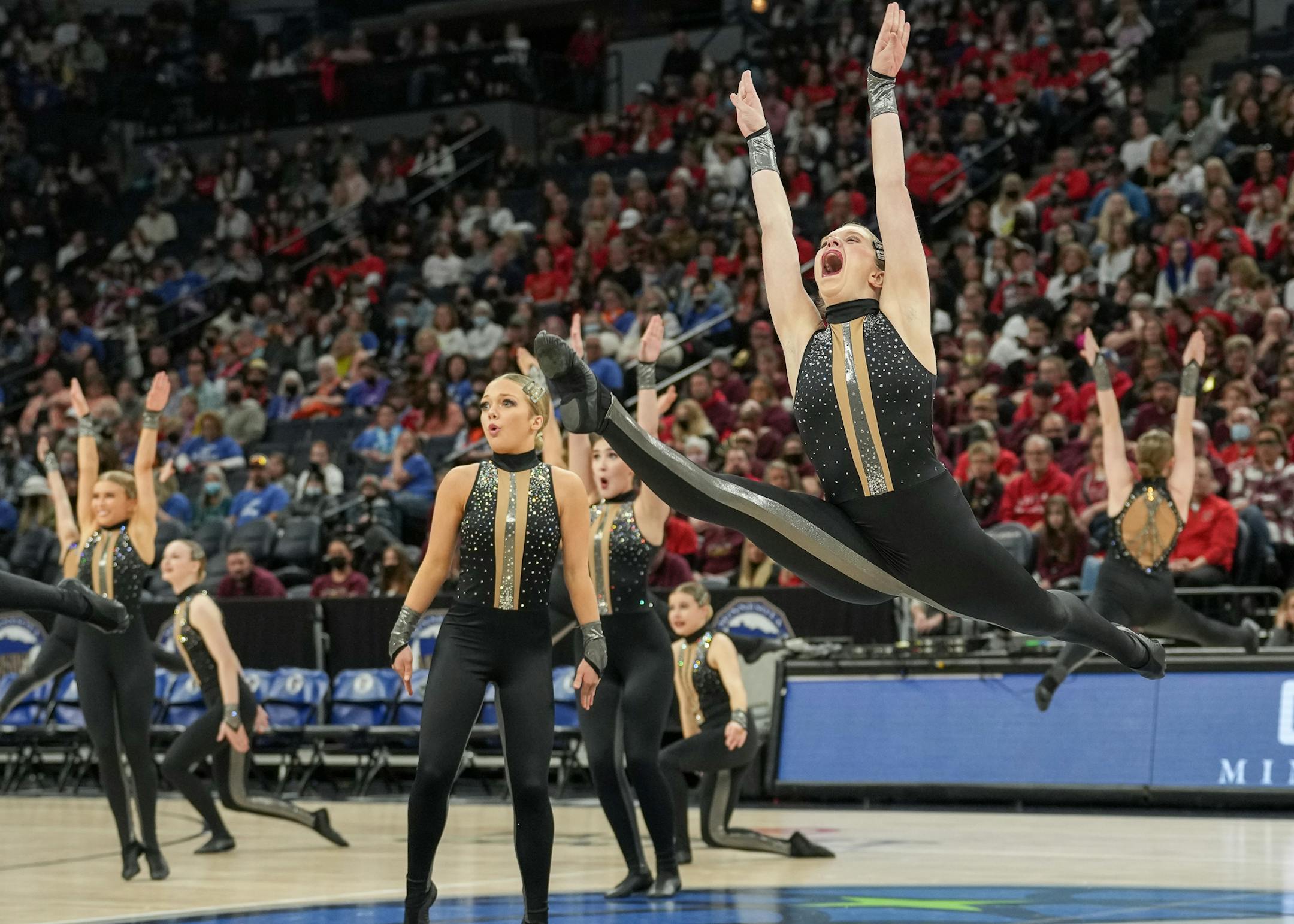 Lakeville South performs at the Class 3A MSHSL State High Kick Dance Tournament.