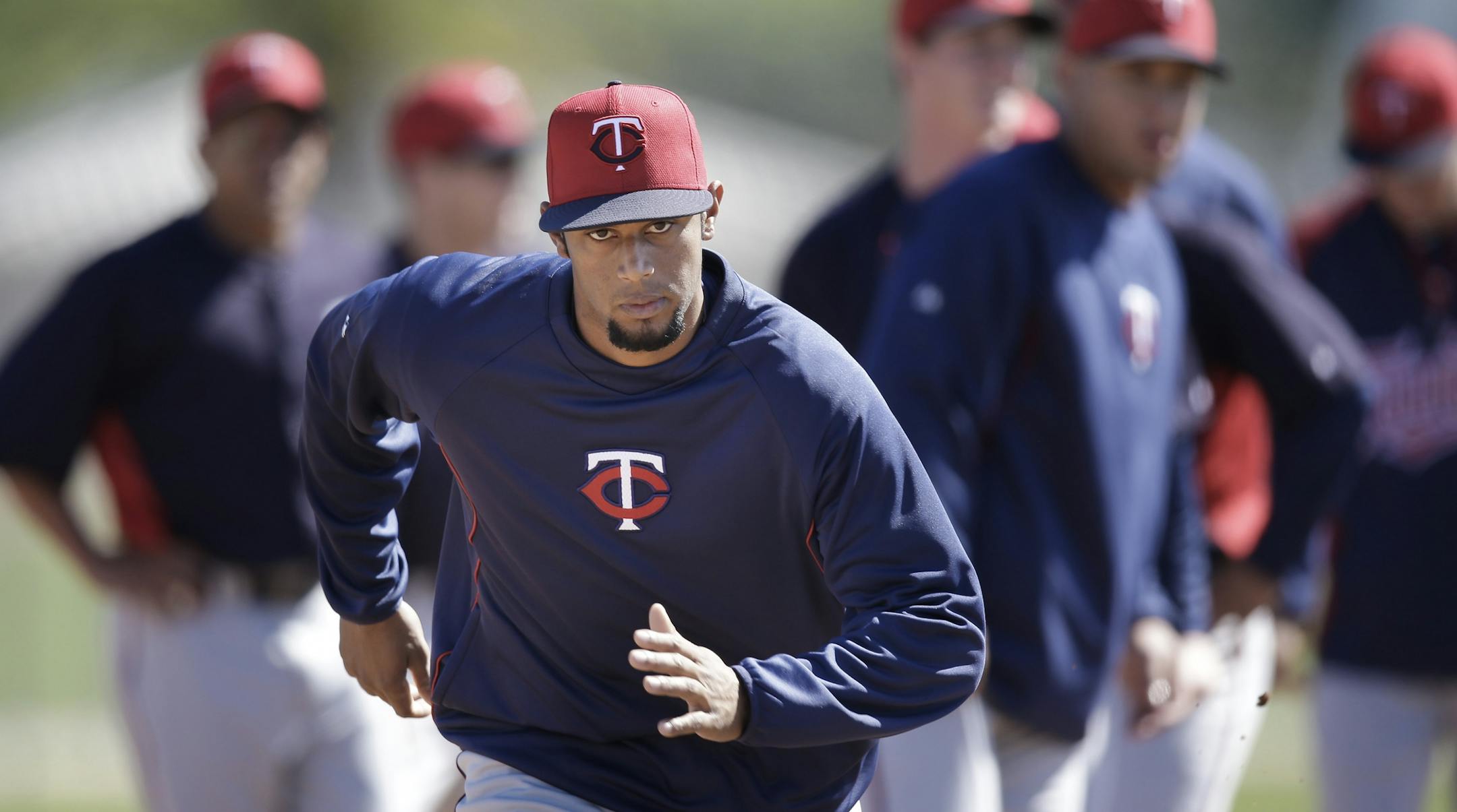 Twins rookie Aaron Hicks has been named starting center fielder.