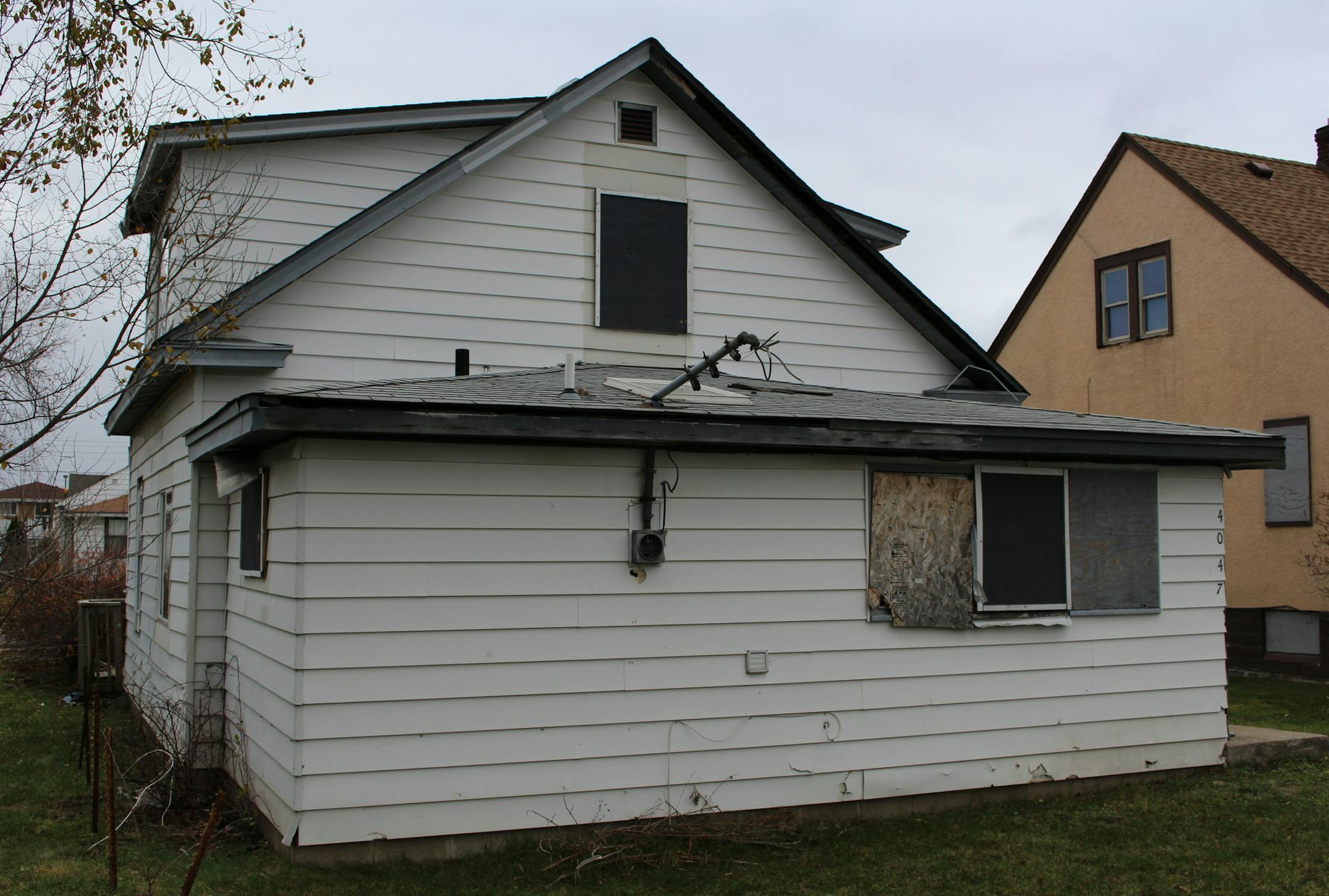 4047 Aldrich Avenue North, a property targeted by the county's accelerated redemption pilot program.