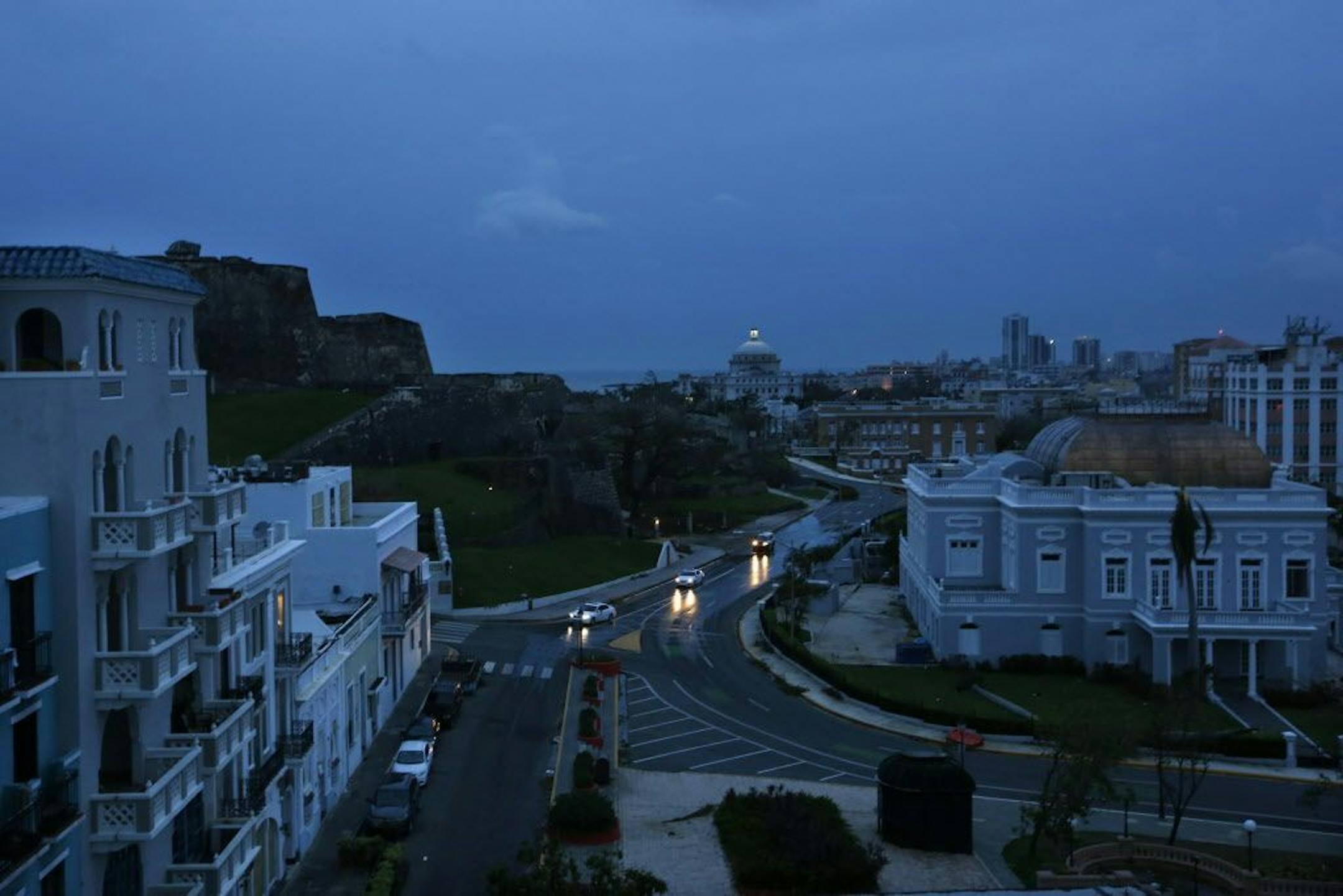 In Old San Juan, there is no electricity, including the area of La Perla, on Thursday, Sept. 21, after Hurricane Maria slammed into Puerto Rico.