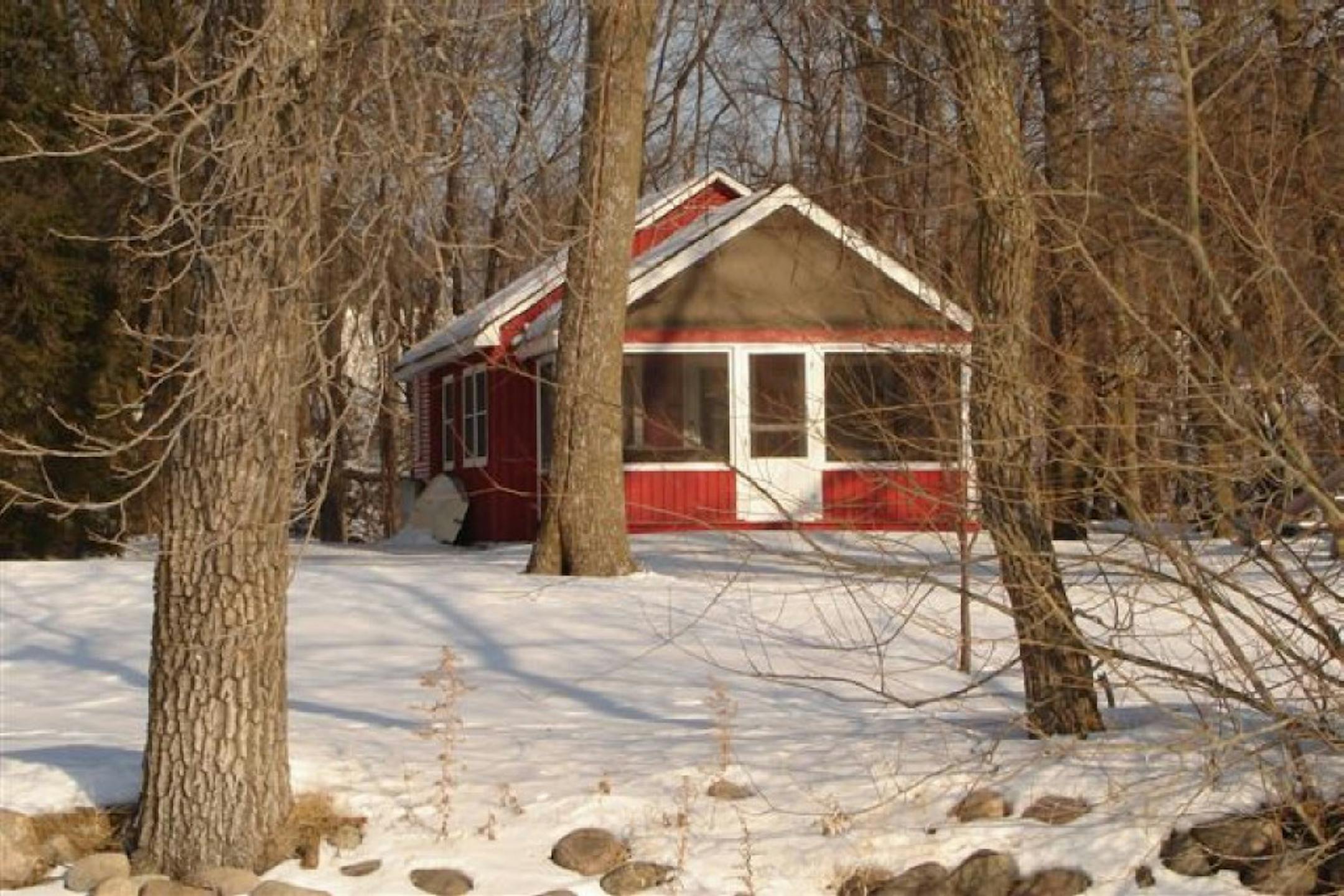 Cathryn Olson's small cabin on Lake Darling near Alexandria, Minn.