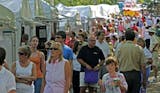 Hundreds of people strolled down Lagoon off of Hennepin Ave. to look at every kind of art during the 2008 Uptown Art Fair.