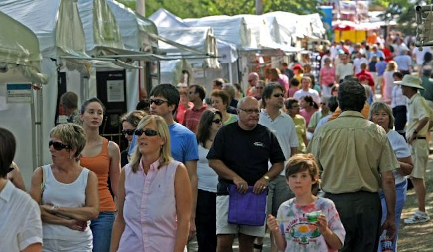 Hundreds of people strolled down Lagoon off of Hennepin Ave. to look at every kind of art during the 2008 Uptown Art Fair.
