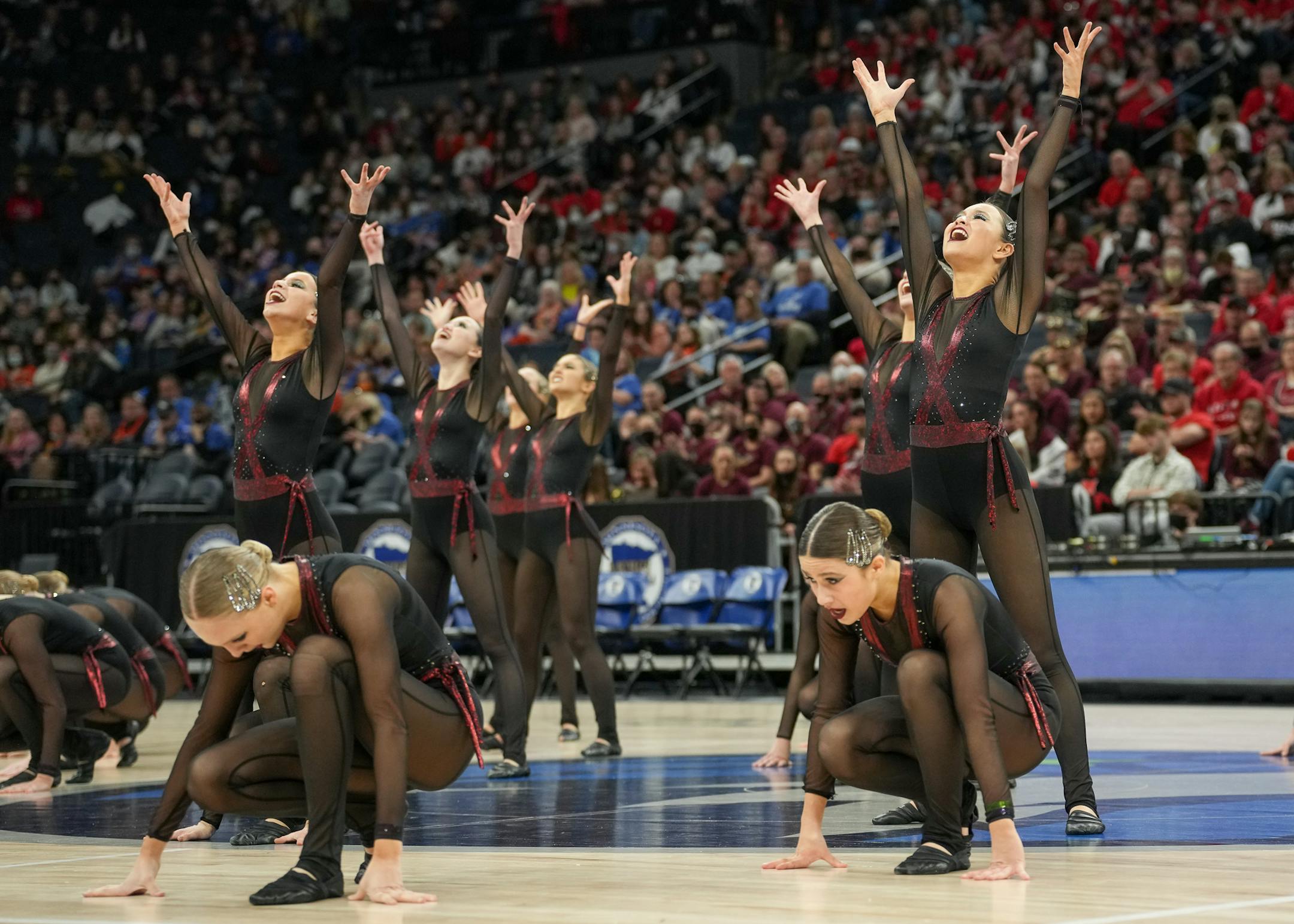 Edina performs at the Class 3A MSHSL State High Kick Dance Tournament.