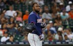 The Twins' Miguel Sano did not make the trip to Oakland with the Twins because of "jolts" of pain in his left knee.