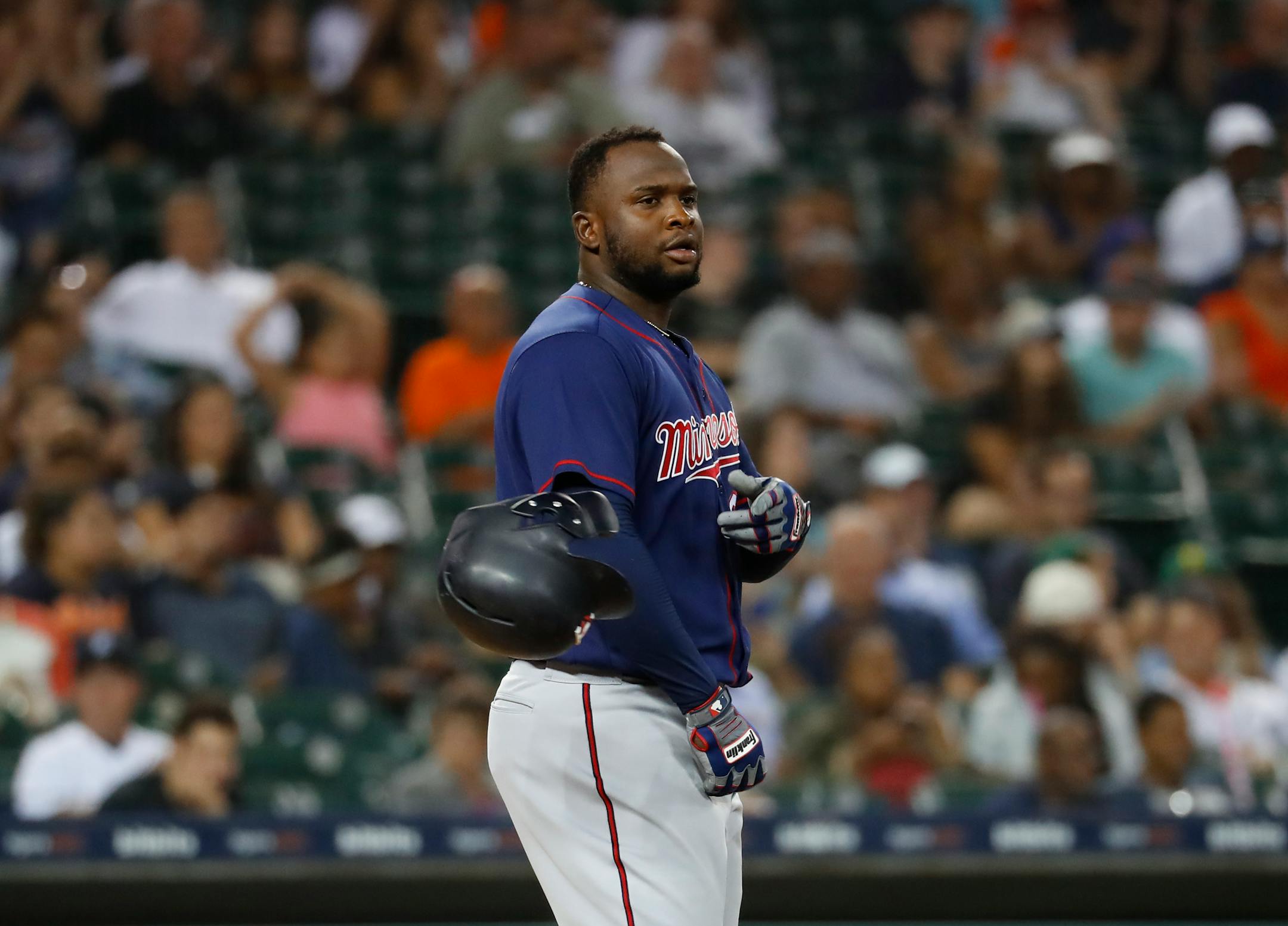 The Twins' Miguel Sano did not make the trip to Oakland with the Twins because of "jolts" of pain in his left knee.