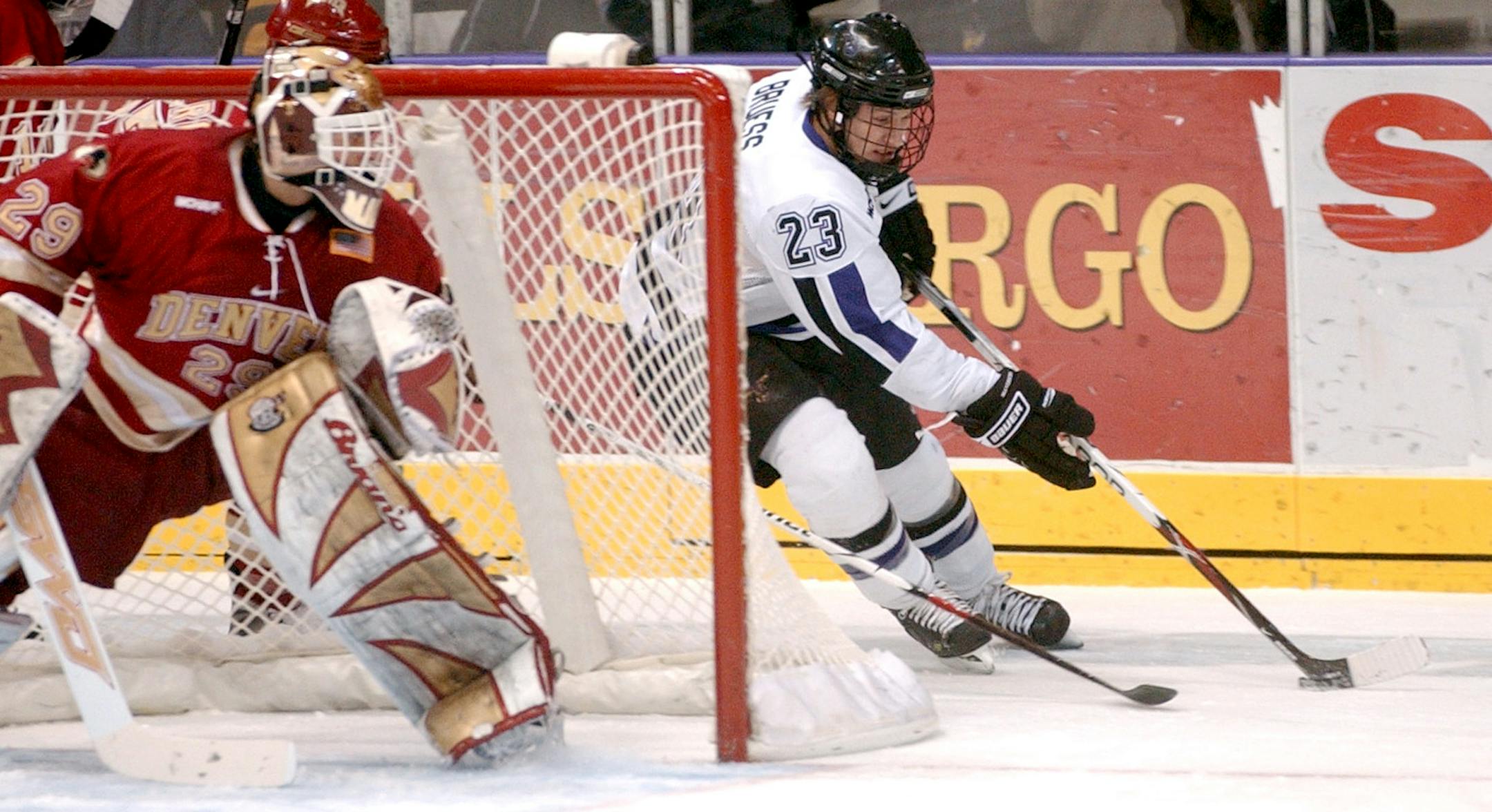 Minnesota State, Mankato's Trevor Bruess and Minnesota State recently swept Denver University.