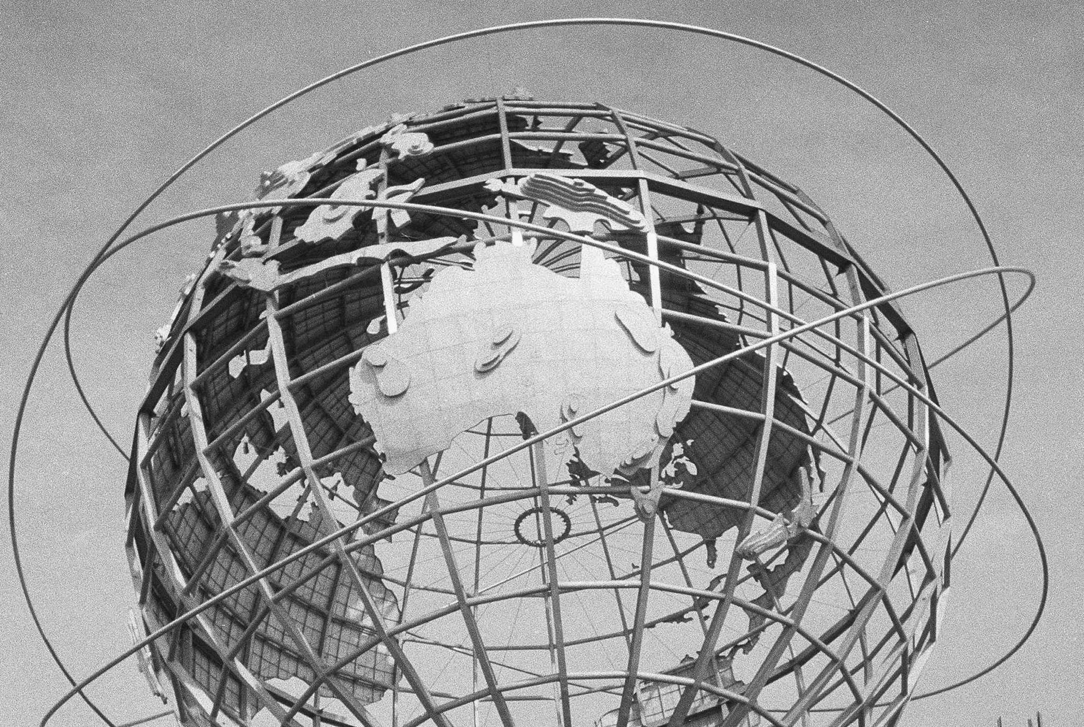 The Unisphere of the World's Fair in the Queens borough of New York is shown, April 30, 1964.
