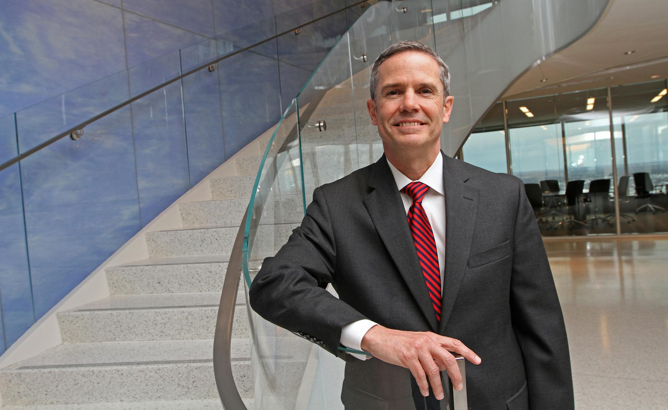 Adam Mans, the newly named president of Marquette Asset Management, talks about navigating a fluctuating economy for investors, during an interview on 9/10/13.] Bruce Bisping/Star Tribune bbisping@startribune.com Adam Mans/source.