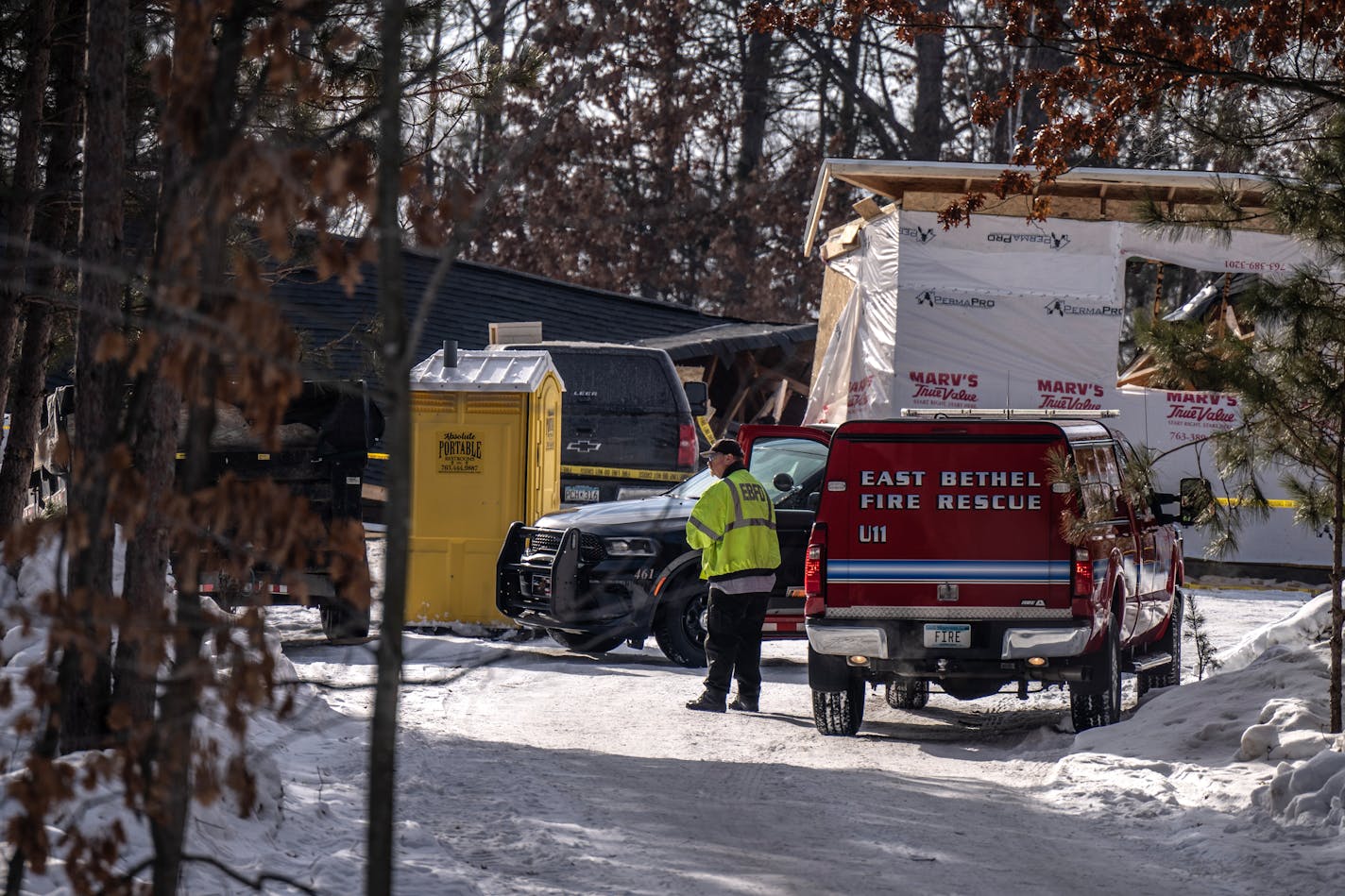 Three people were reported hurt in a home explosion in the 2800 block of Vikings Blvd.