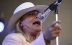 Cheap Trick's lead vocalist Robin Zander early in their set Thursday night.