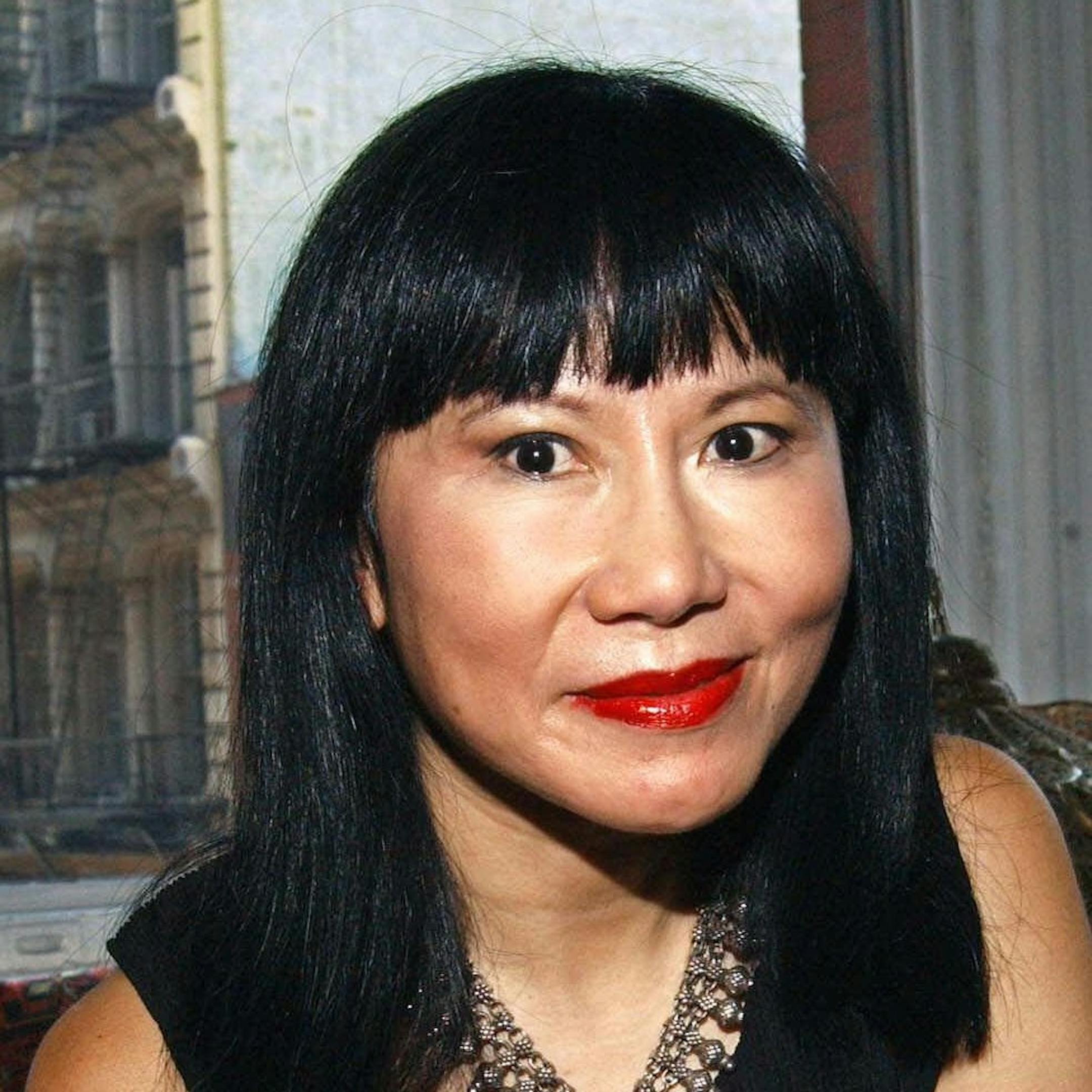FOR USE WITH AP WEEKLY FEATURES ONLY -- Author Amy Tan is photographed during an interview at her loft in the Soho neighborhood in the Manhattan borough of New York, Monday, Sept. 10, 2001. (AP Photo/Louis Lanzano) ORG XMIT: MIN2013072913413148