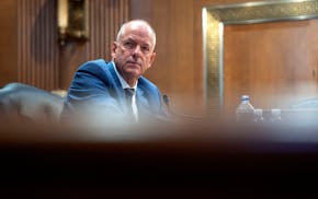 Andrew Witty, then-CEO of UnitedHealth Group, testifies at a Senate Finance Committee hearing examining cyber attacks on health care on May 1, 2024.