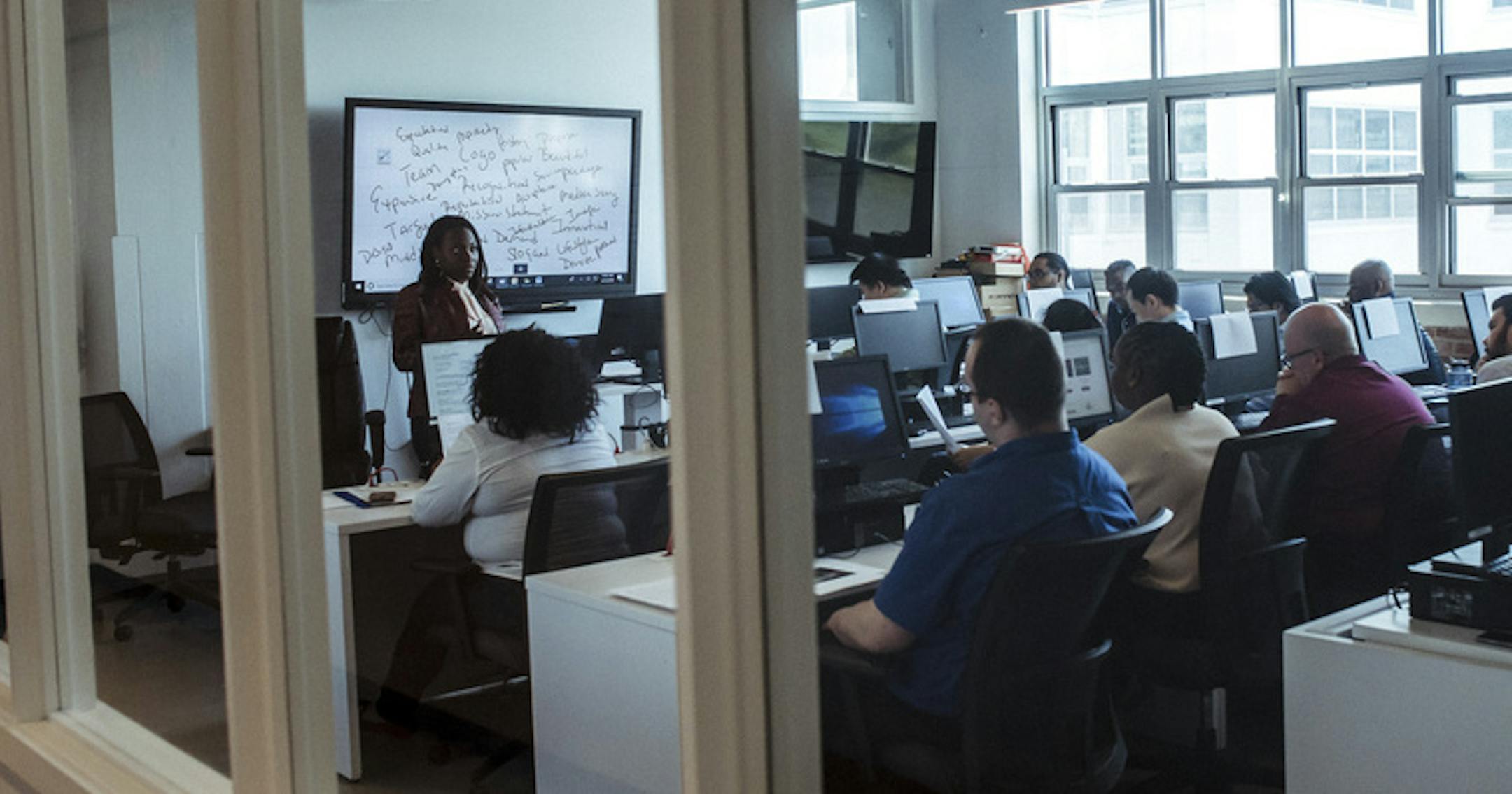 FILE &#x2014; A web development coding class at Per Scholas, a nonprofit training organization, in New York, May 25, 2018. The great hope for people without a bachelor&#x2019;s degree hasn&#x2019;t yet spread beyond small-scale success stories. (Ryan Christopher Jones/The New York Times)