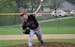 Nathaniel Peterson, Lakeville North, in action vs. Apple Valley on 5-14/2018. Peterson struck out 20 of 21 batters in the game.