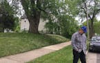 Developer Bruce Barron walks away from a vacant lot in north Minneapolis, where he plans to build a house through a new city program incentivizing hom