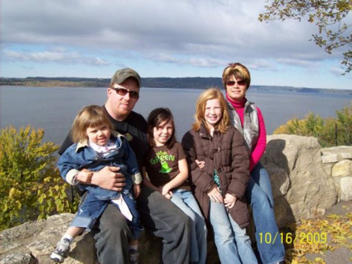 From left: Myia, Robert, Kaitlyn, Allison and Keli Krensing.