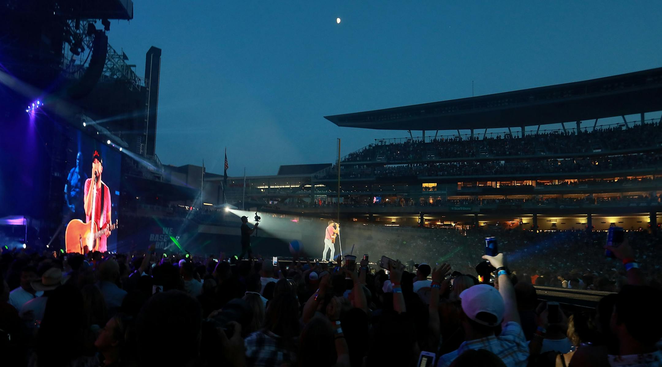 Headliner Luke Bryan performed Saturday, July 21, 2018, at Target Field in Minneapolis, MN.