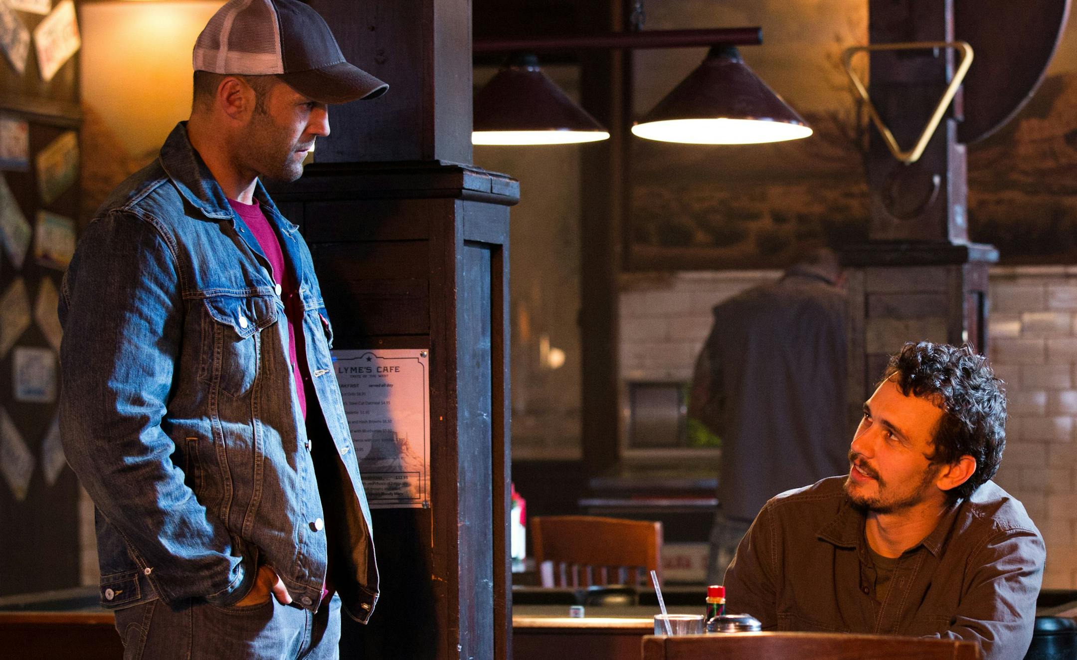 Jason Statham and James Franco in "Homefront"