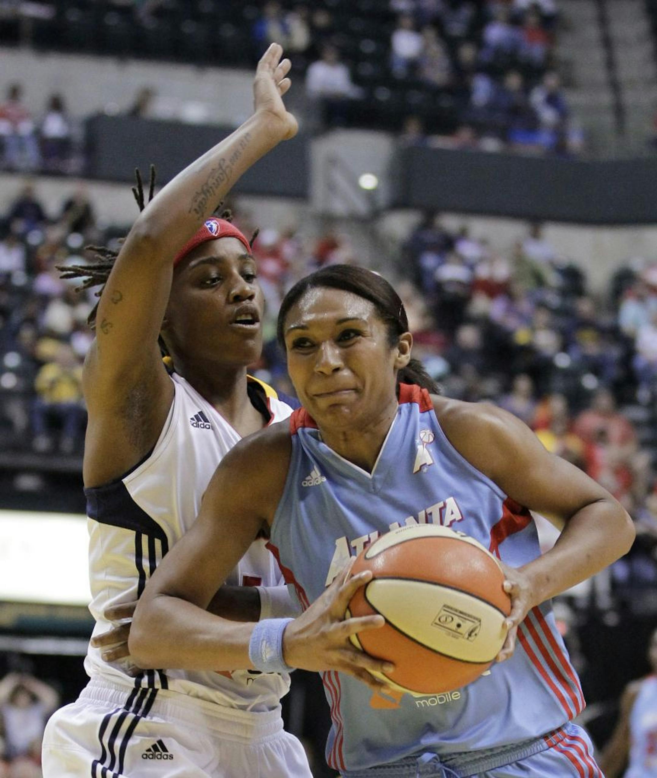 Atlanta guard/forward Iziane Castro Marques filled big shoes in a victory over Indiana in the Eastern finals.