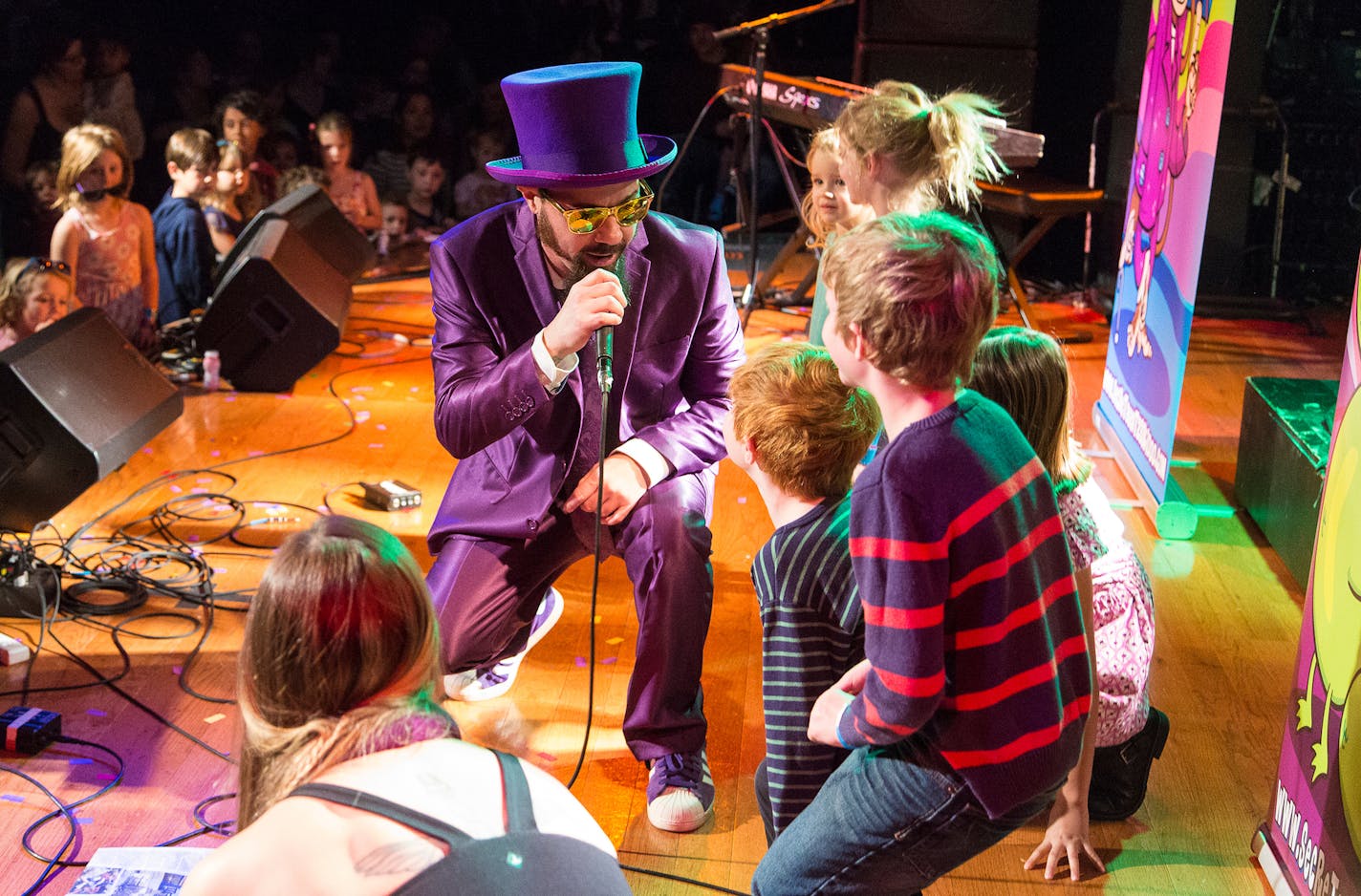 Special to the Star Tribune - one time use - Secret Agent 23 Skidoo performs for children at a Grammy Event , 2015