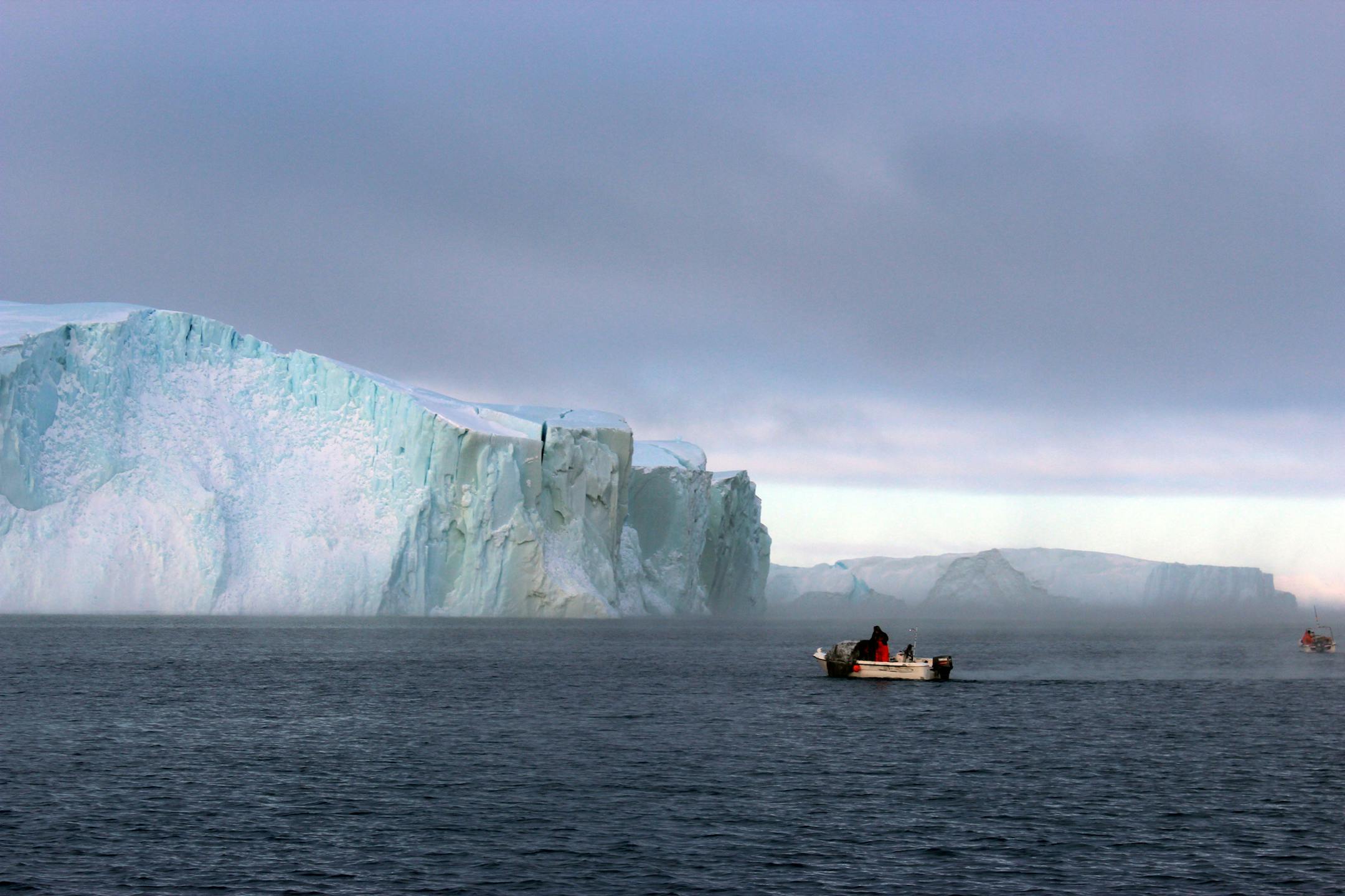 Ilulissat Greenland is a UNESCO World Heritage site because the small town is next to the most active glacier in the Northern Hemisphere. In winter and summer giant icebergs float in Disko Bay. (Ellen Creager/Detroit Free Press/MCT) ORG XMIT: 1136414