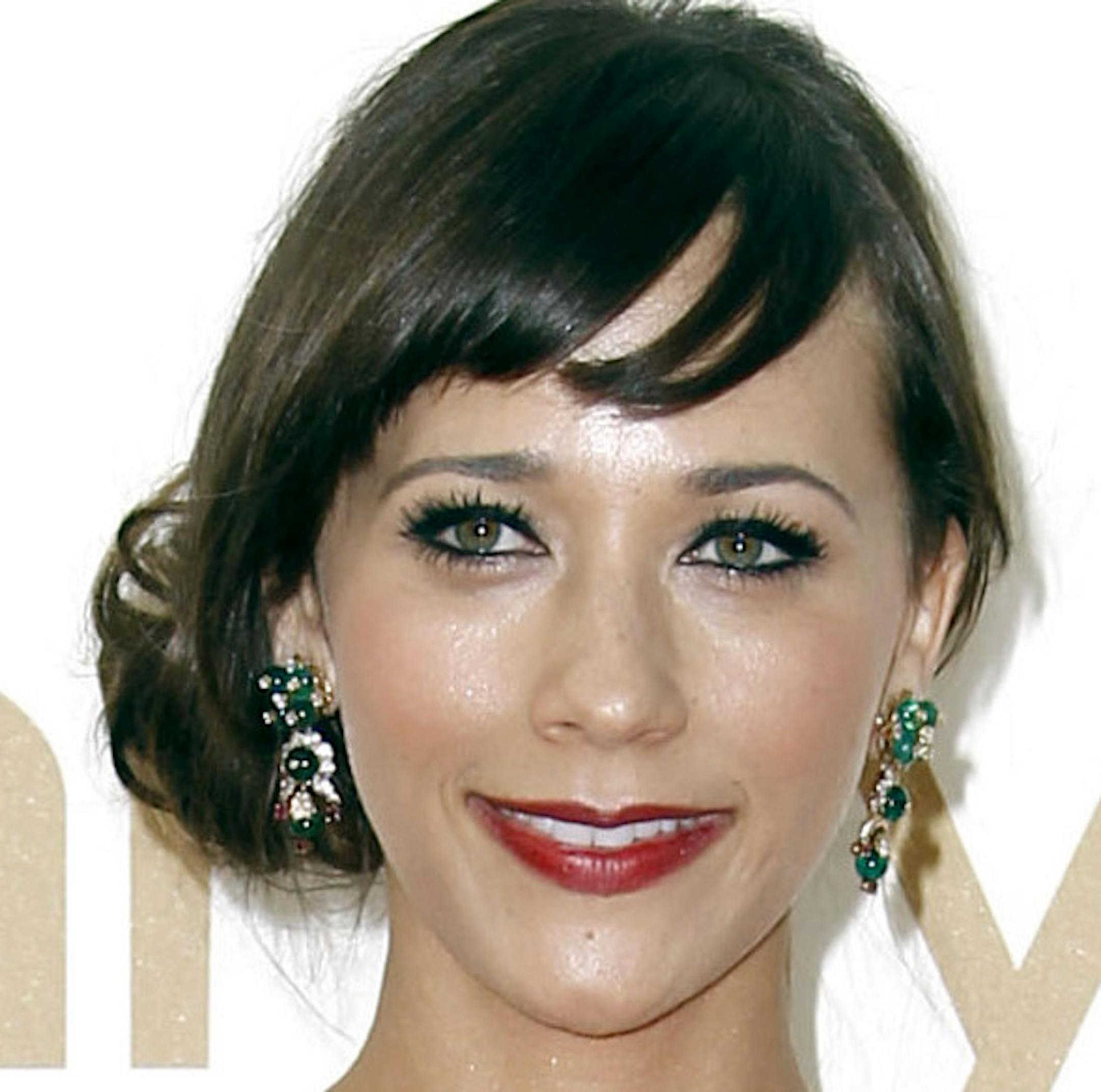 Rashida Jones arrives at the 63rd Primetime Emmy Awards on Sunday, Sept. 18, 2011 in Los Angeles. (AP Photo/Matt Sayles)