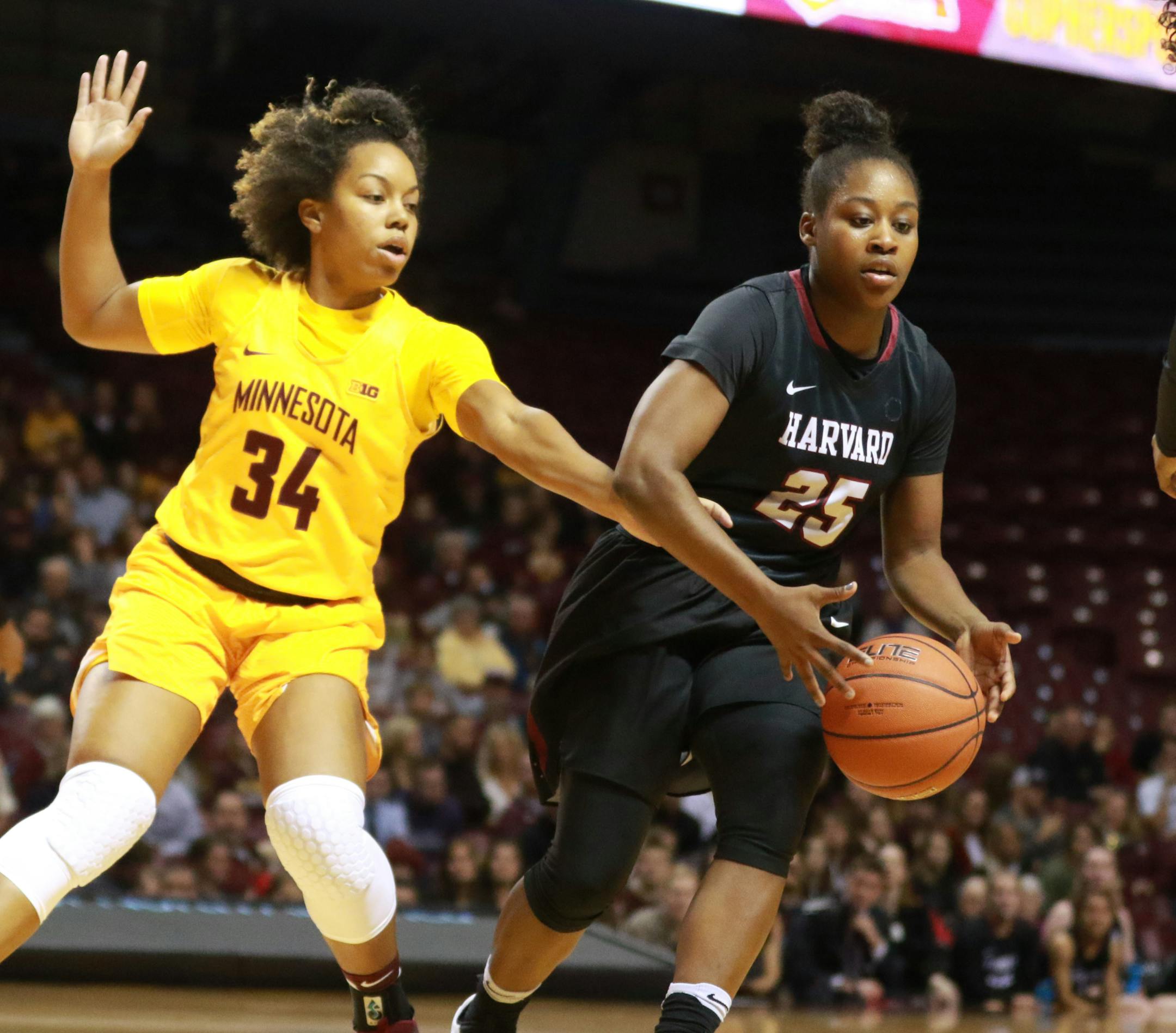 Godiva Hubbard, during a game vs. Harvard in 2016.