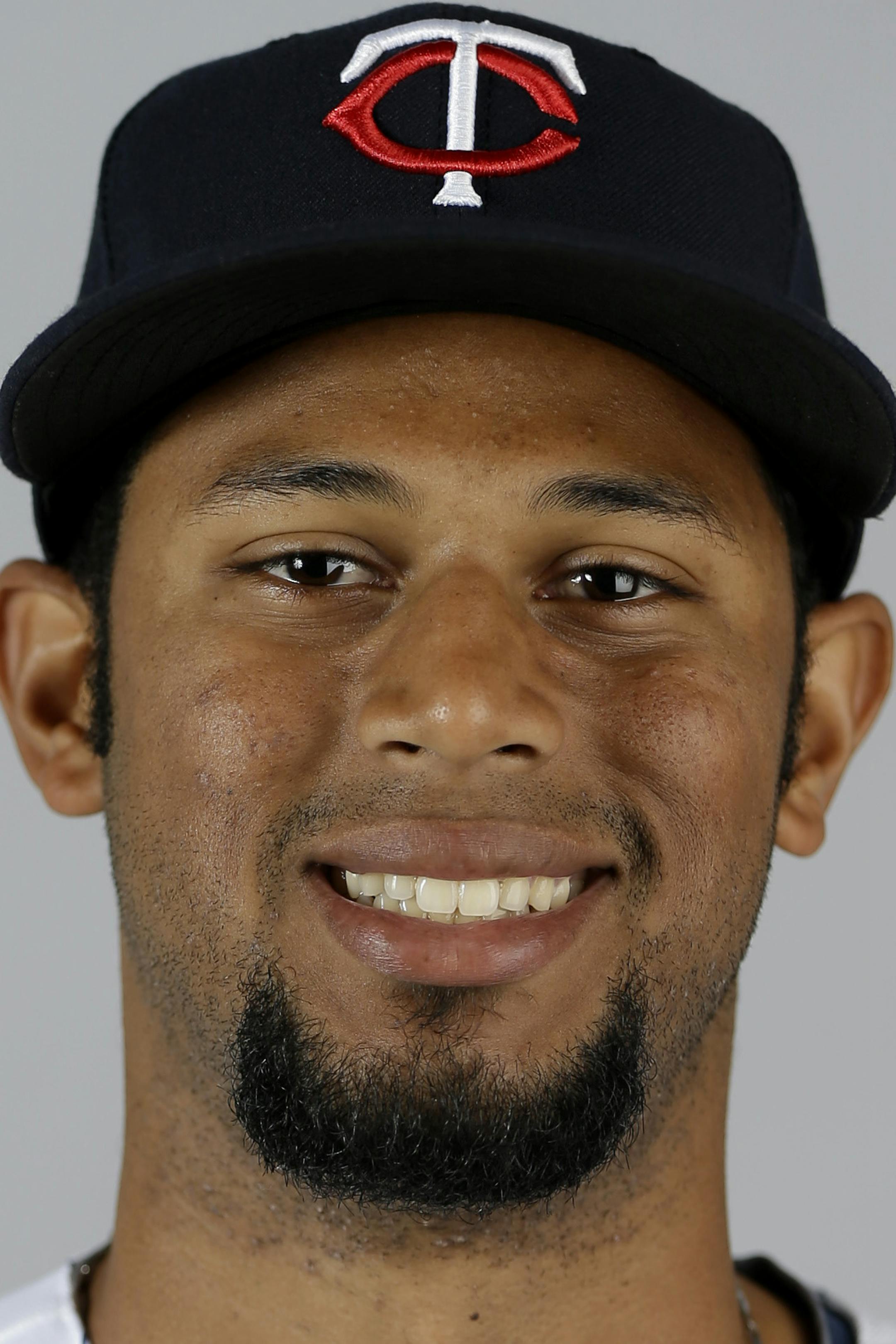 This is a 2013 photo of Aaron Hicks of the Minnesota Twins baseball team. This image reflects the Minnesota Twins active roster as of Tuesday, Feb. 19, 2013, when this image was taken in Fort Myers, Fla. (AP Photo/David Goldman) ORG XMIT: FLDG101