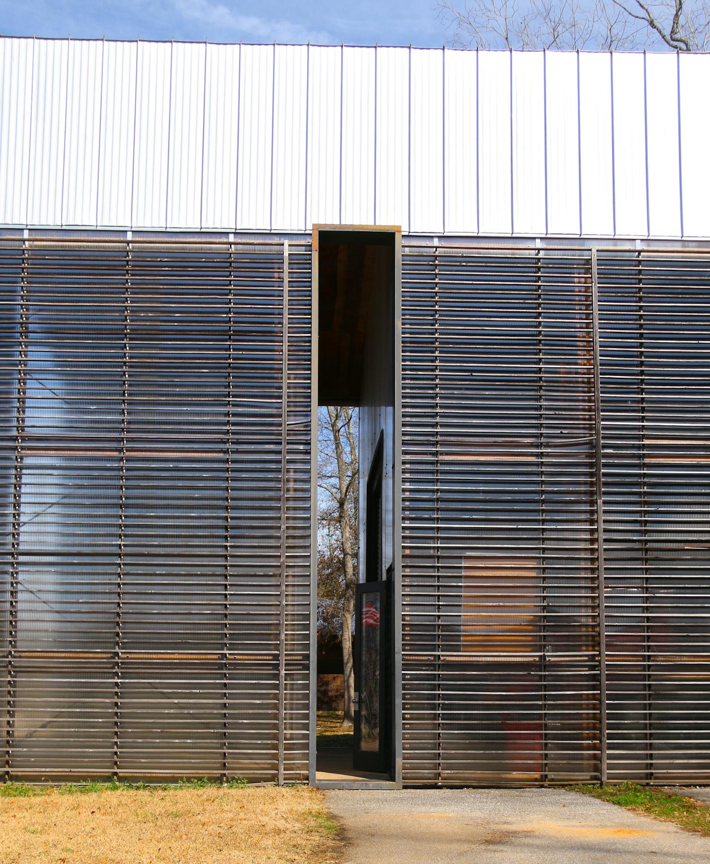 A side view of the Fire Department building in Newbern, Ala., built by Auburn University's Rural Studio. Photo by Jillian Banner, special to the Star Tribune