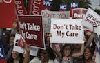 Demonstrators in support of the Affordable Care Act outside the U.S. Supreme Court in Washington, June 25, 2015. The Supreme Court ruled on Thursday t